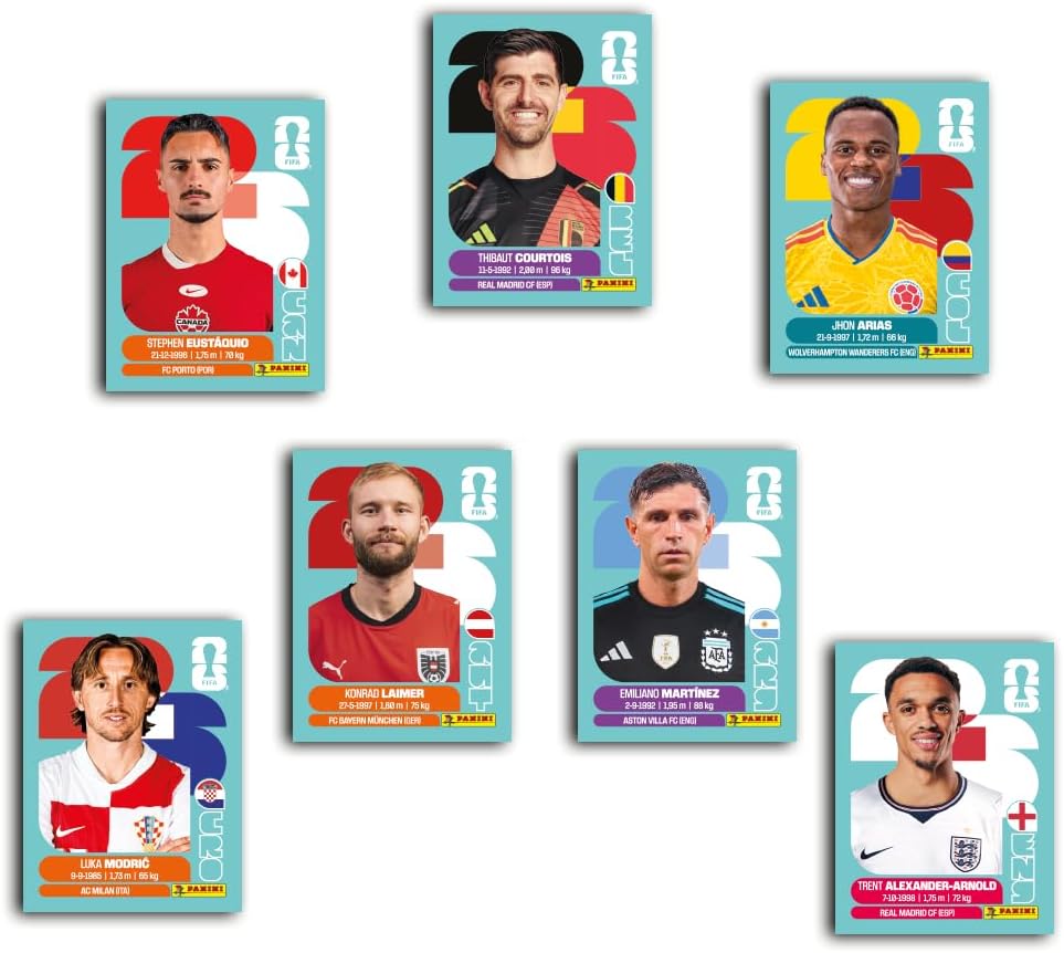 STICKER PANINI FIFA WORLD CUP 2026 CAJA 100 SOBRES - 2