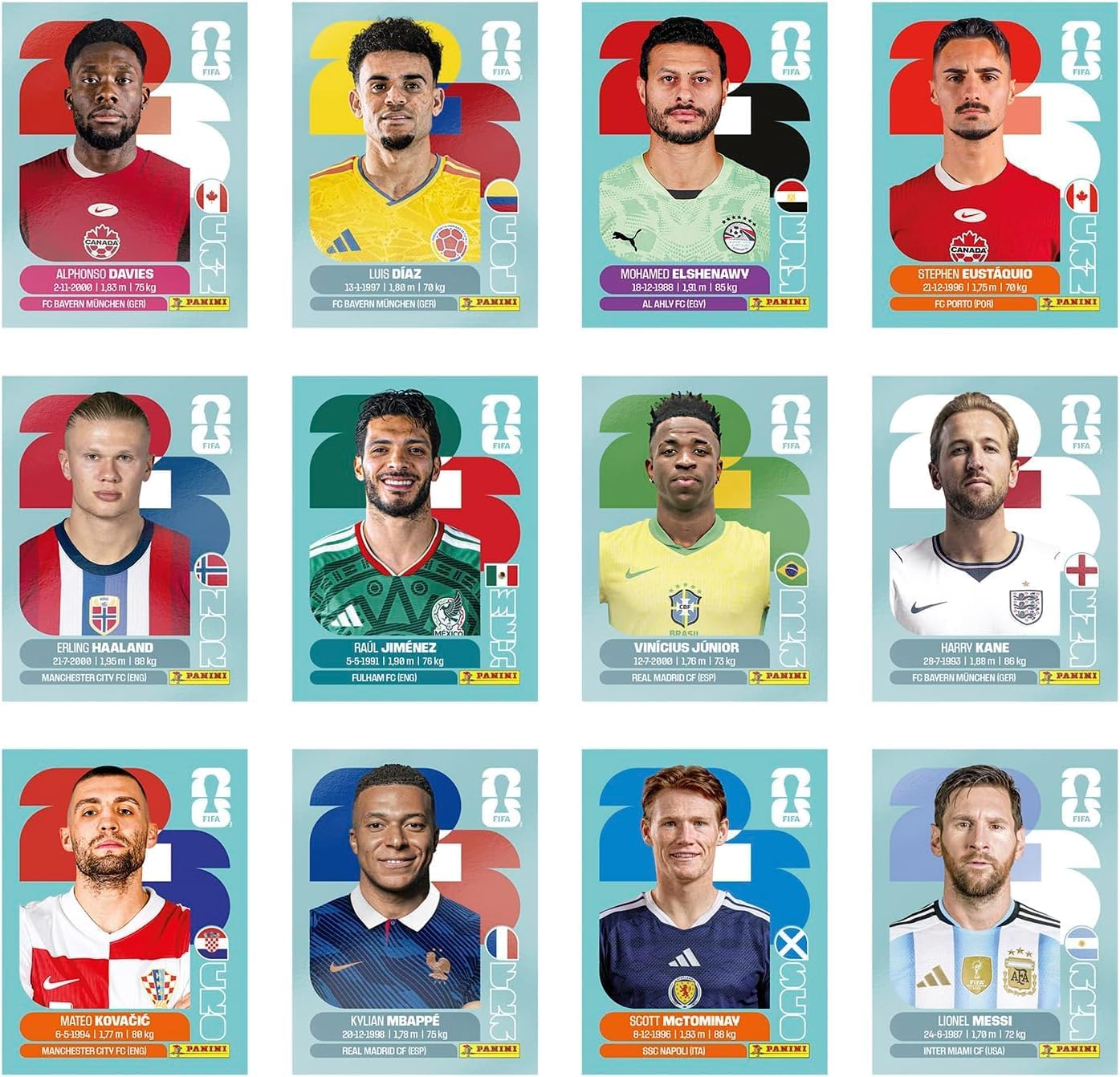 STICKER PANINI FIFA WORLD CUP 2026 CAJA 100 SOBRES - 4