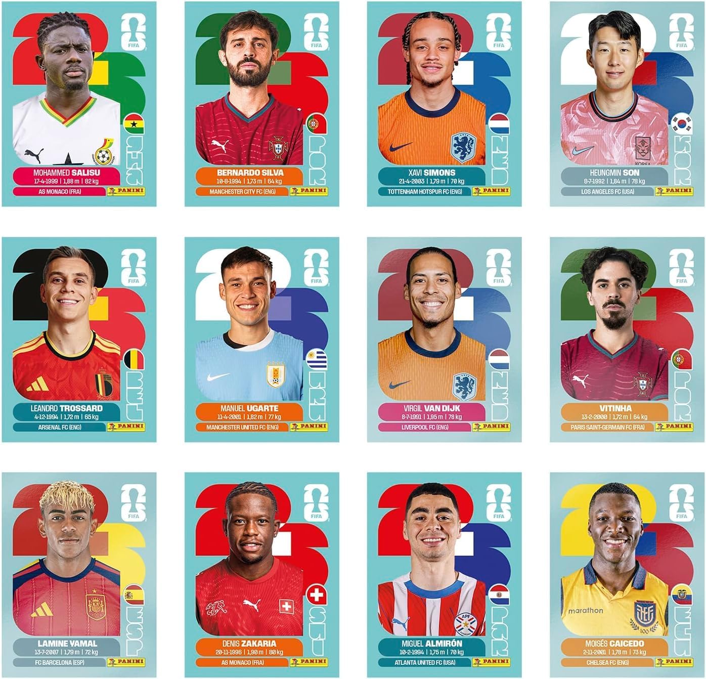 STICKER PANINI FIFA WORLD CUP 2026 CAJA 100 SOBRES - 5