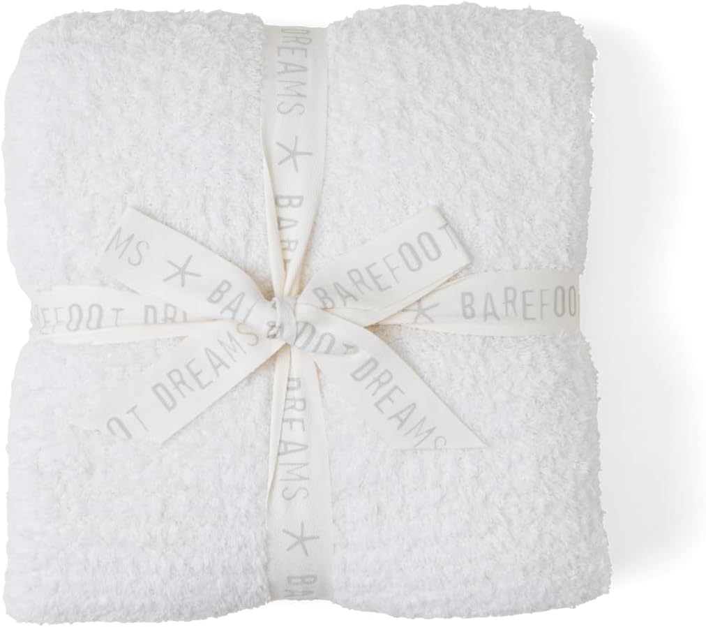 MANTA BAREFOOT DREAMS COZYCHIC CREAM 54X72 PULGADAS - 1