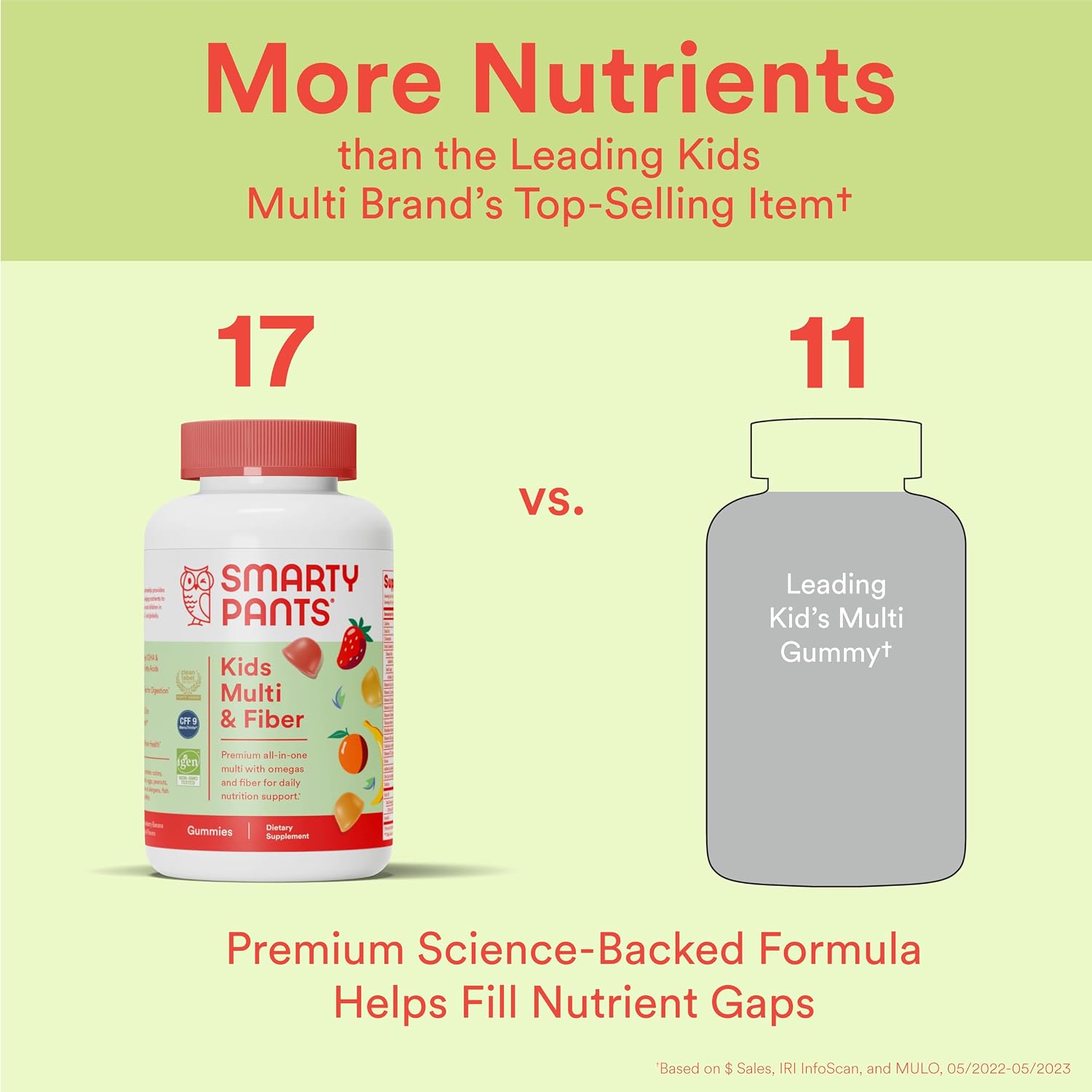 MULTIVITAMÍNICO SMARTYPANTS KIDS CON FIBRA GOMITAS 120 UNIDADES - 5