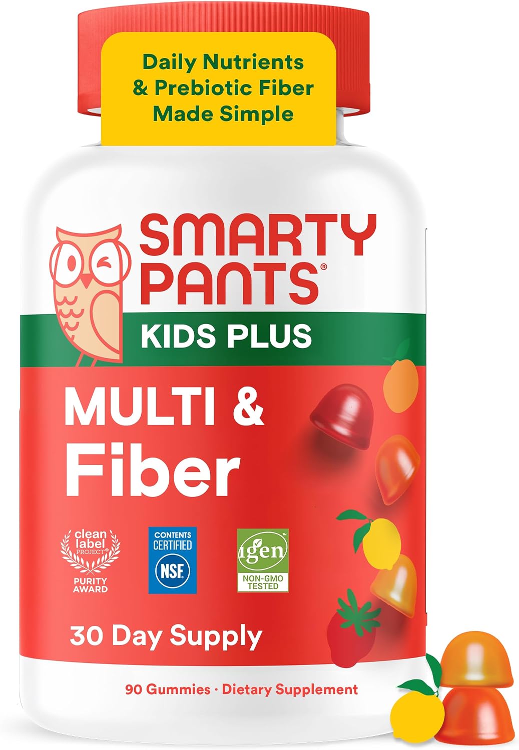 MULTIVITAMÍNICO SMARTYPANTS KIDS CON FIBRA GOMITAS 120 UNIDADES - 1