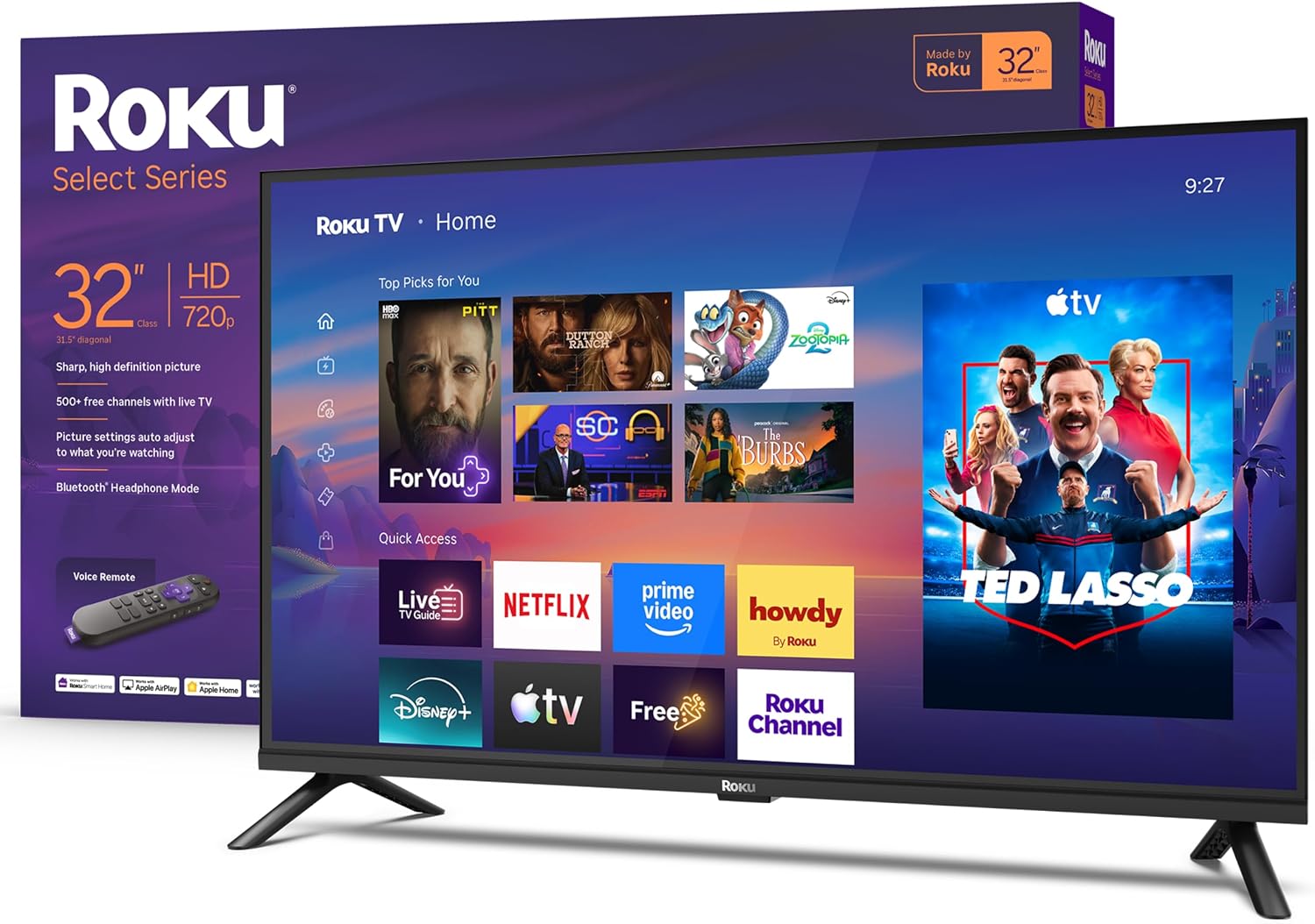 TELEVISOR ROKU 24 PULGADAS SELECT SERIES SMART TV 720P HD - 1