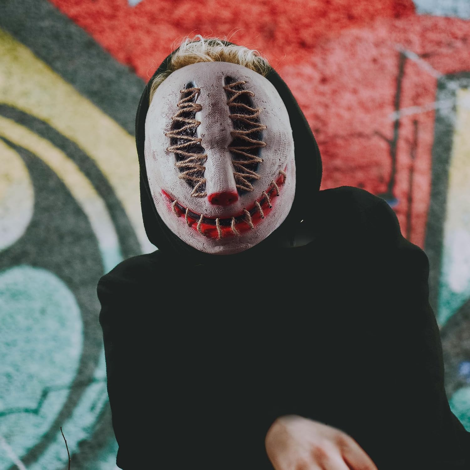 MÁSCARA DE LÁTEX HALLOWEEN VMONKE ROSTRO DE ZOMBI TERRORÍFICO - 5