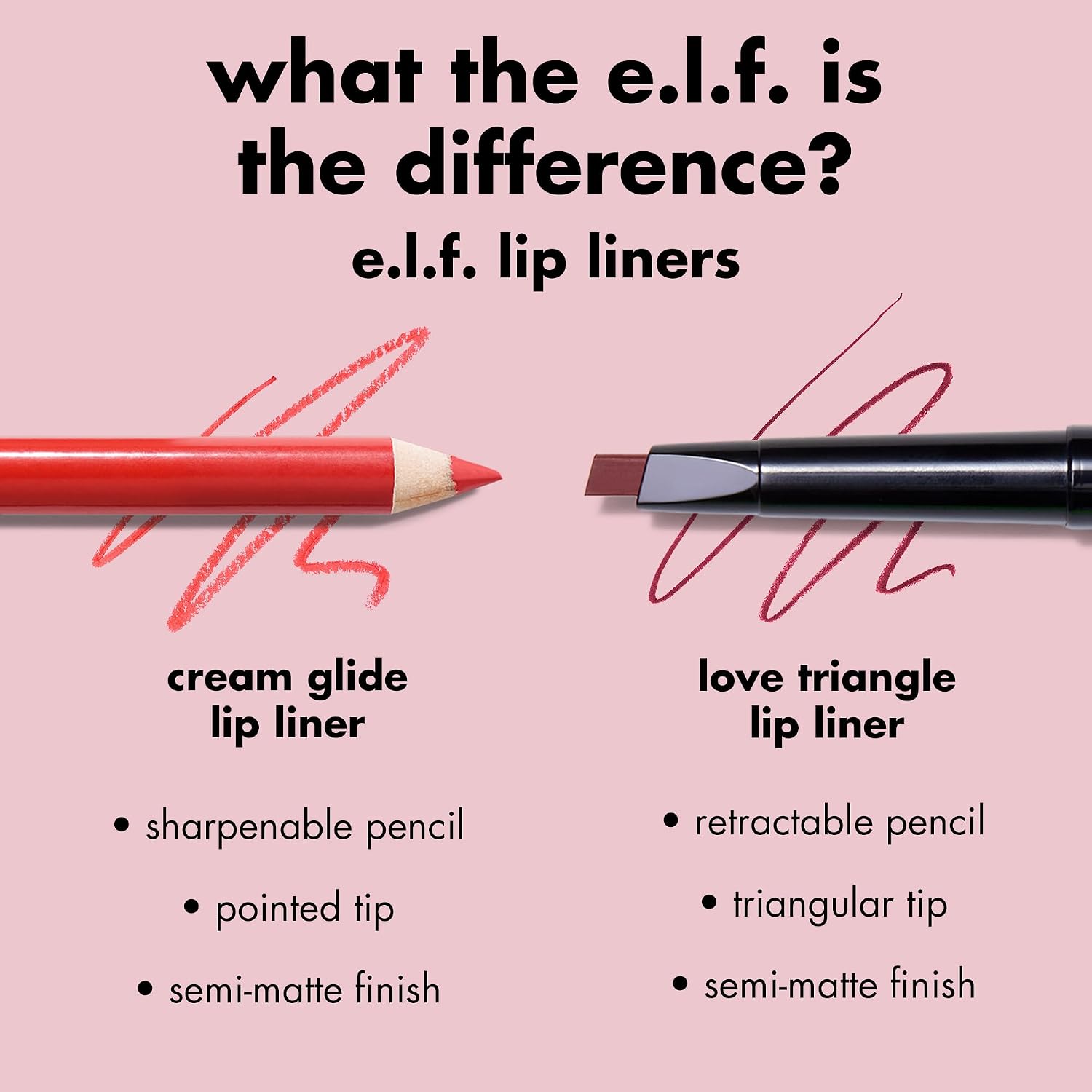 LÁPIZ DELINEADOR DE LABIOS E.L.F. CREAM GLIDE SEMI-MATE - 5