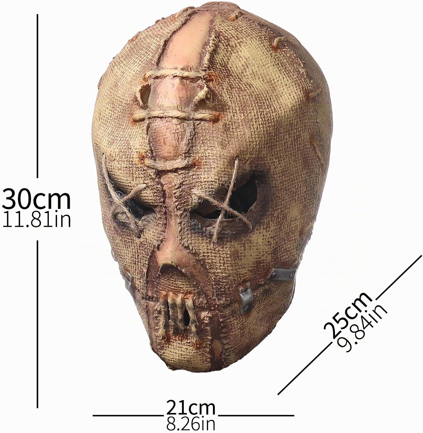 MÁSCARA DE LÁTEX HALLOWEEN VMONKE ROSTRO DE ZOMBI TERRORÍFICO - 3