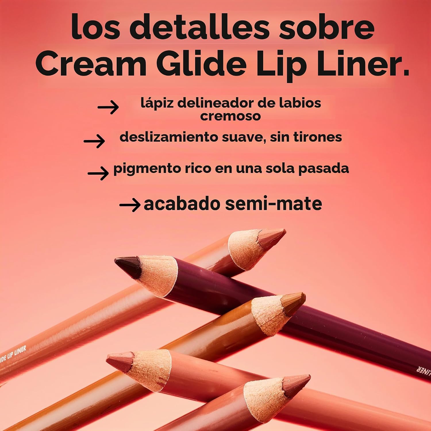 LÁPIZ DELINEADOR DE LABIOS E.L.F. CREAM GLIDE SEMI-MATE - 3
