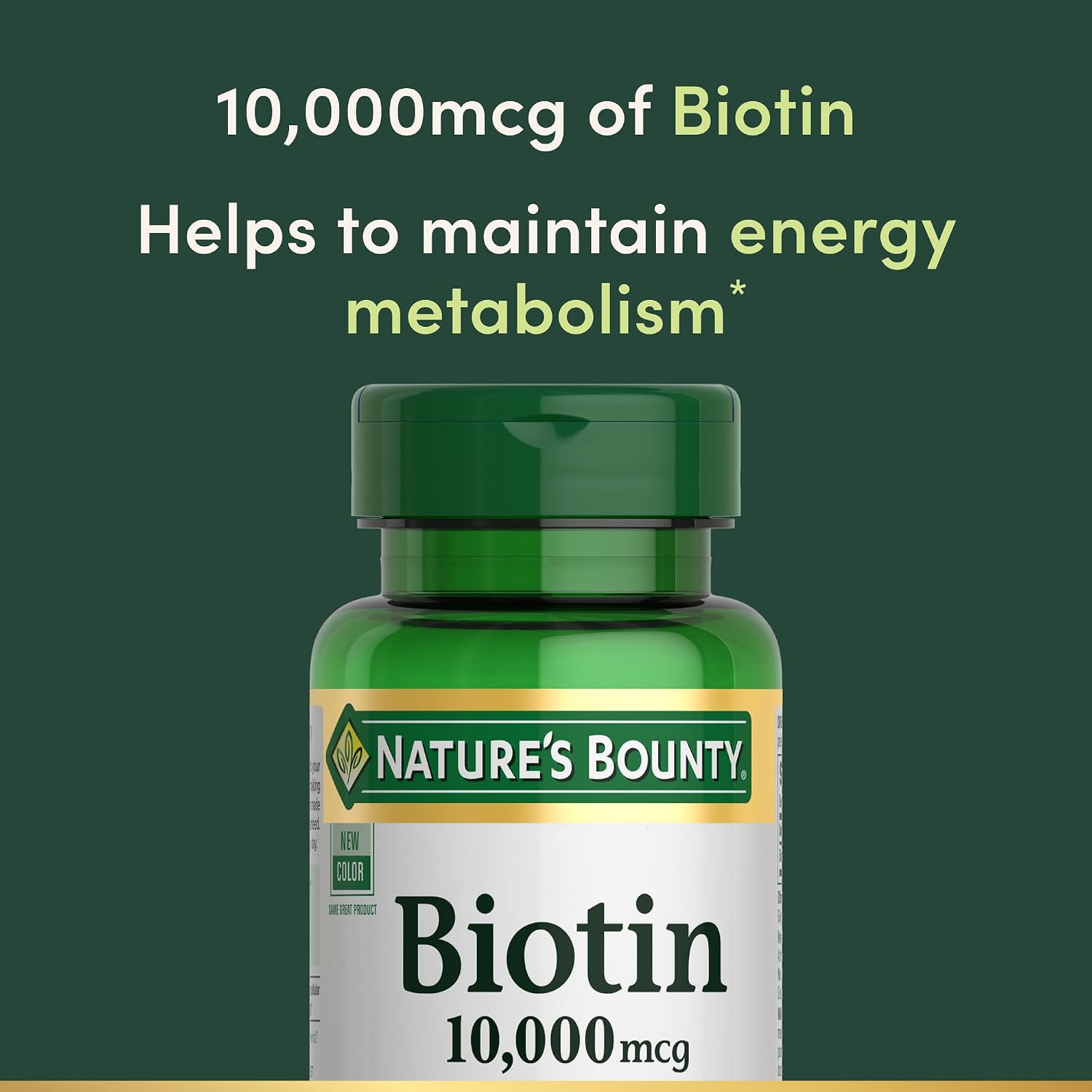 VITAMINAS BIOTINA PARA CABELLO, PIEL Y UÑAS NATURE'S BOUNTY 120 CÁPSULAS BLANDAS - 3