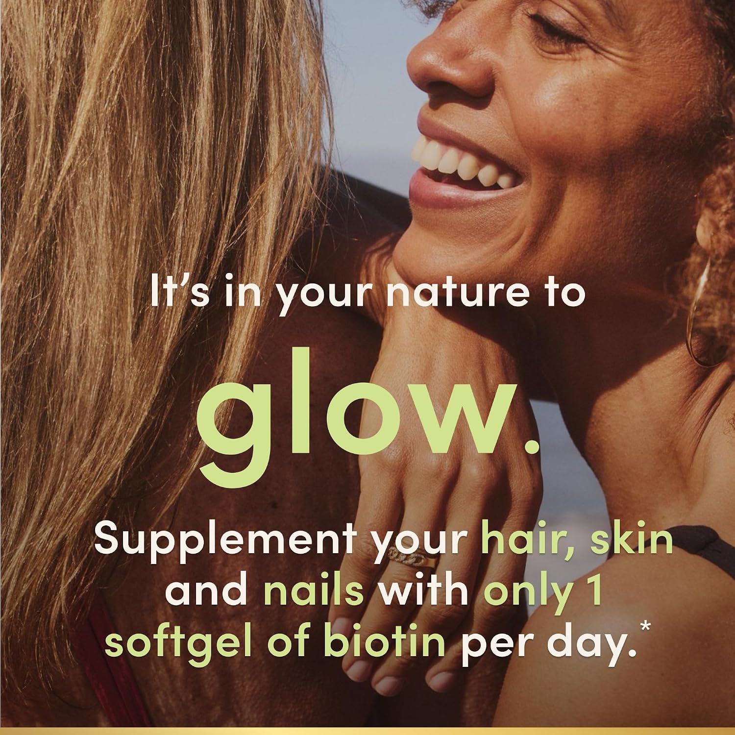 VITAMINAS BIOTINA PARA CABELLO, PIEL Y UÑAS NATURE'S BOUNTY 120 CÁPSULAS BLANDAS - 4