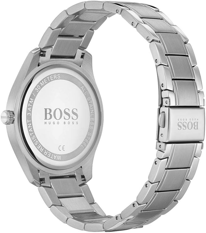 RELOJ DE PULSERA PARA HOMBRE BOSS BLACK CUARZO CON CORREA DE ACERO INOXIDABLE PLATEADO Y NEGRO 20 - 3