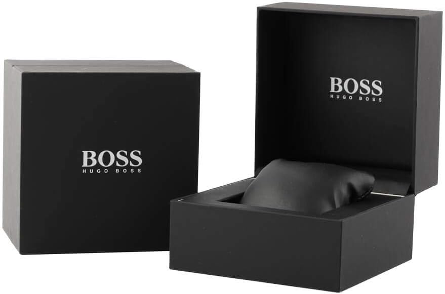 RELOJ DE PULSERA PARA HOMBRE BOSS BLACK CUARZO CON CORREA DE ACERO INOXIDABLE PLATEADO Y NEGRO 20 - 4
