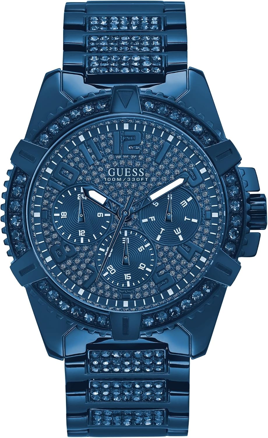 RELOJ DE PULSERA GUESS SILVER-TONE MULTIFUNCTION - 1