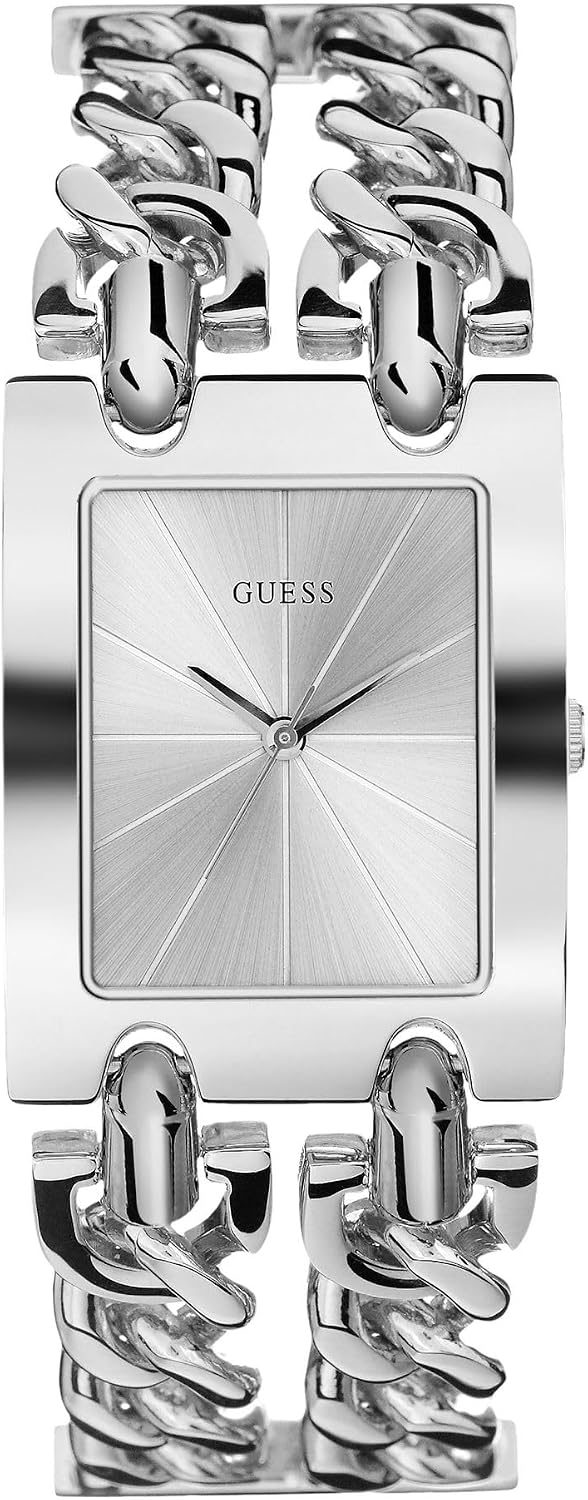 RELOJ DE PULSERA PARA MUJER GUESS PLATEADO CON PULSERA DE MÚLTIPLES CADENAS - 5