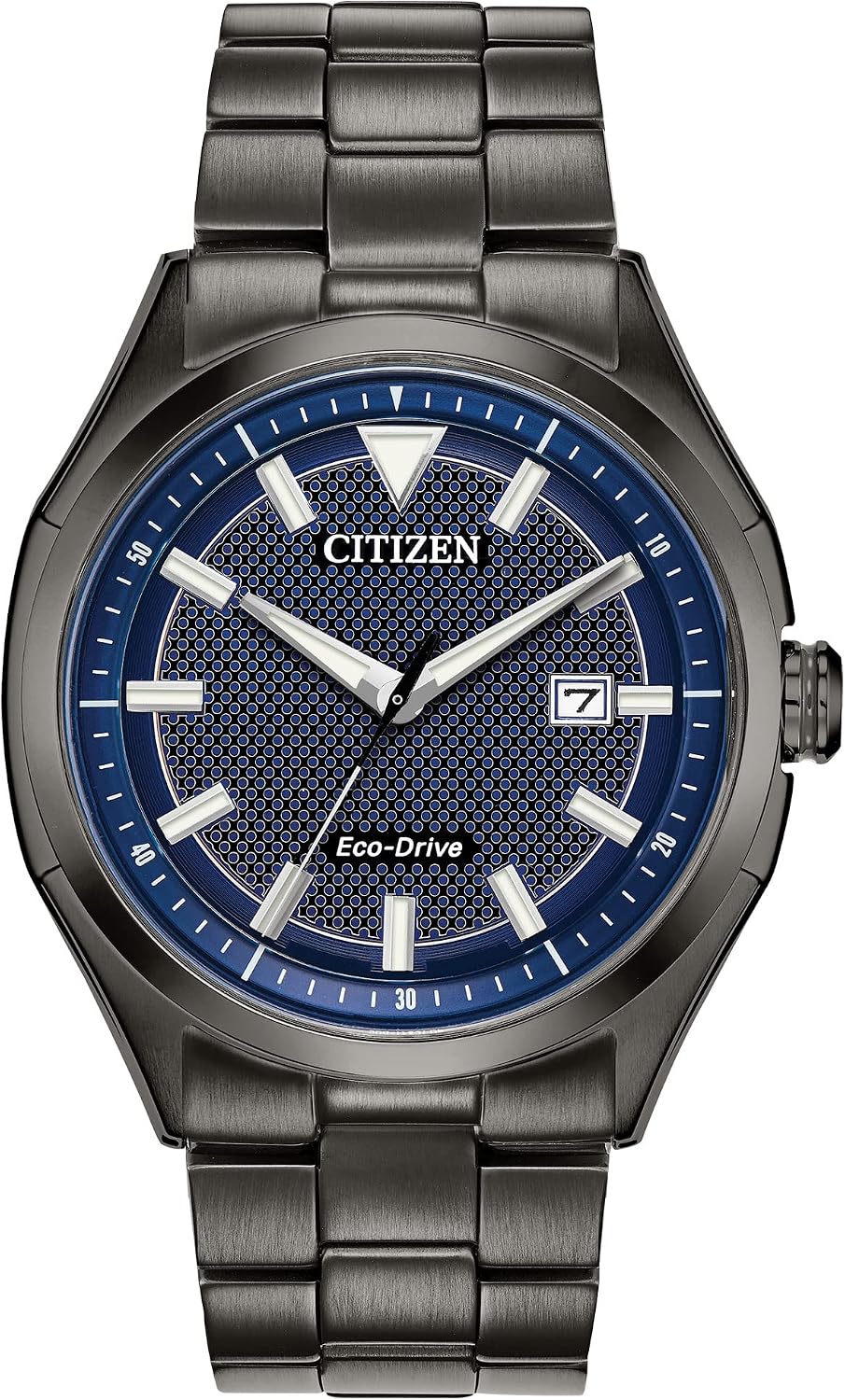 RELOJ DE PULSERA CITIZEN ECO-DRIVE WEEKENDER AW1147-52L ACERO INOXIDABLE NEGRO CON ESFERA AZUL - 1