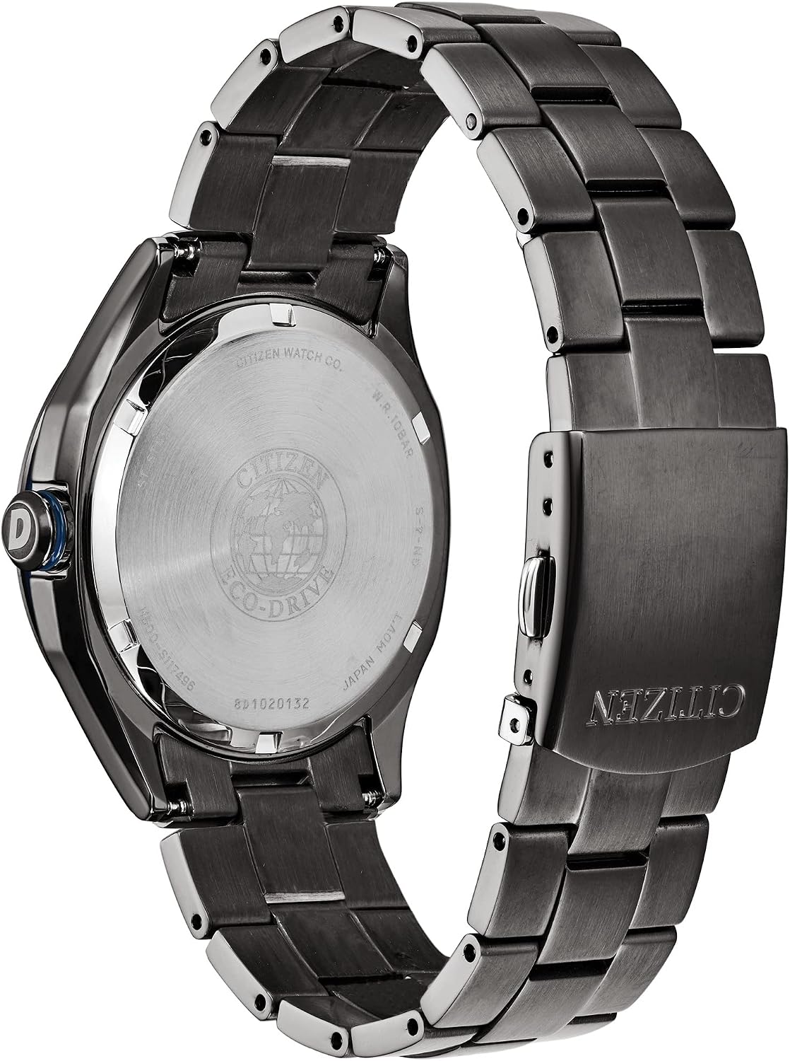 RELOJ DE PULSERA CITIZEN ECO-DRIVE WEEKENDER AW1147-52L ACERO INOXIDABLE NEGRO CON ESFERA AZUL - 4