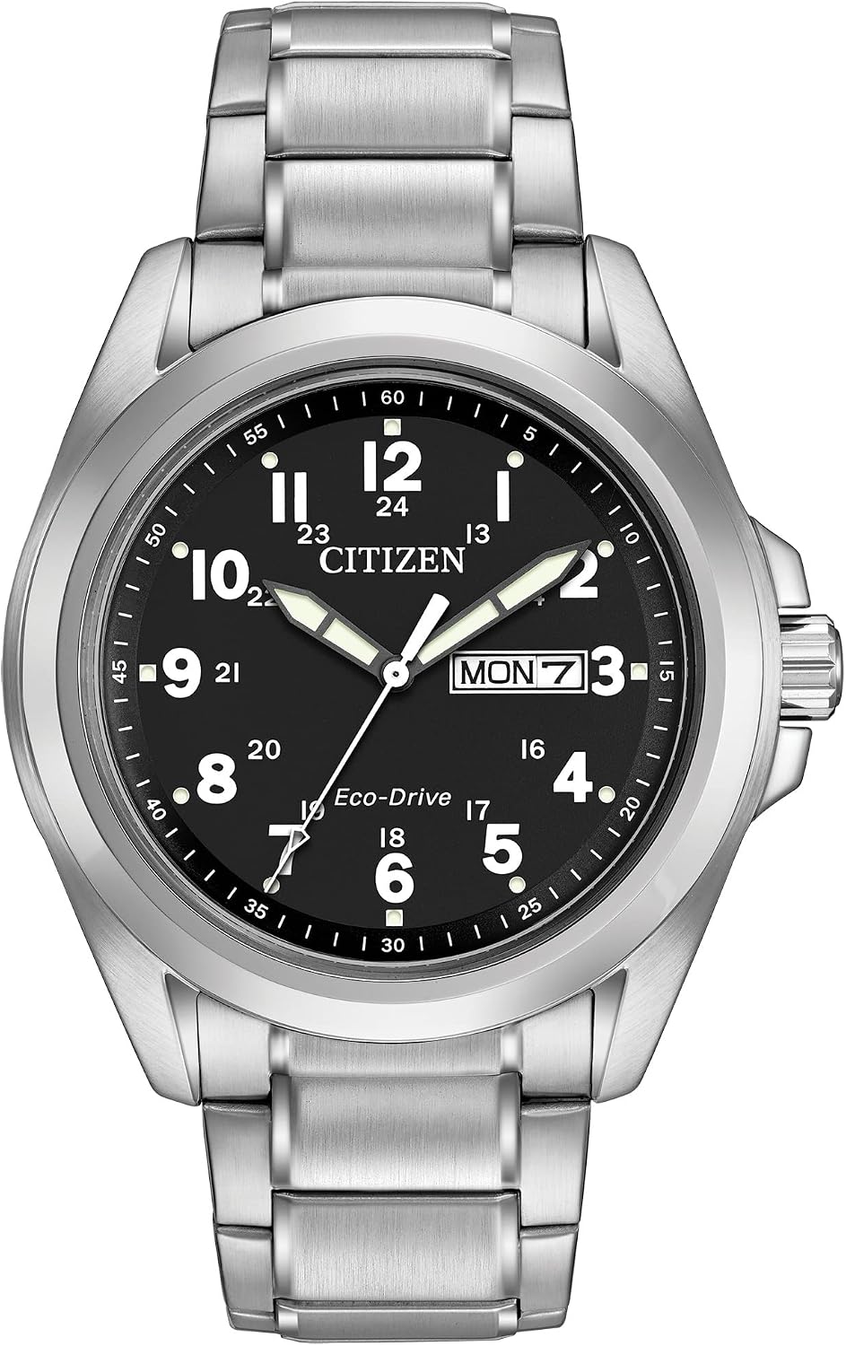RELOJ DE PULSERA CITIZEN ECO-DRIVE WEEKENDER GARRISON ACERO 43MM NEGRO - 1