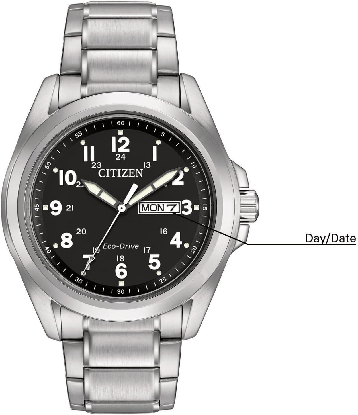 RELOJ DE PULSERA CITIZEN ECO-DRIVE WEEKENDER GARRISON ACERO 43MM NEGRO - 5