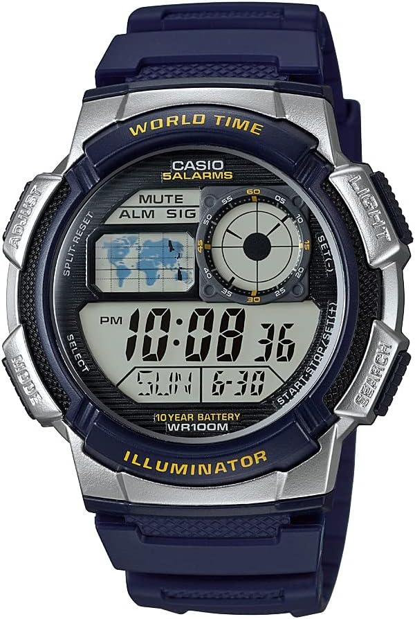 RELOJ DIGITAL CASIO AE1000W PARA HOMBRE 100M WR - 1