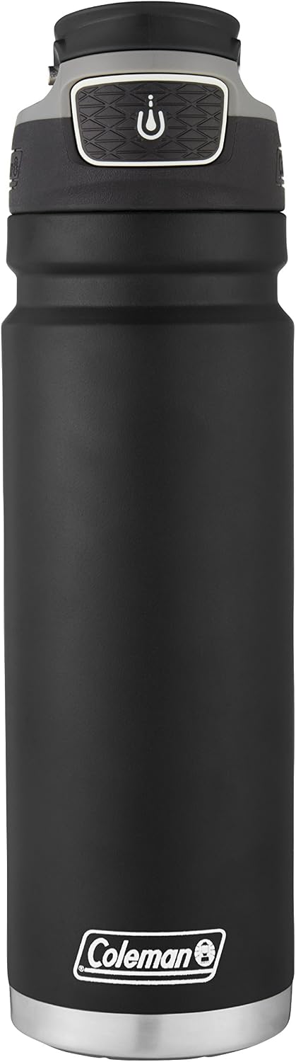 BOTELLA DE AGUA COLEMAN AUTOSEAL FREEFLOW ACERO INOXIDABLE 710 ML NEGRA - 3