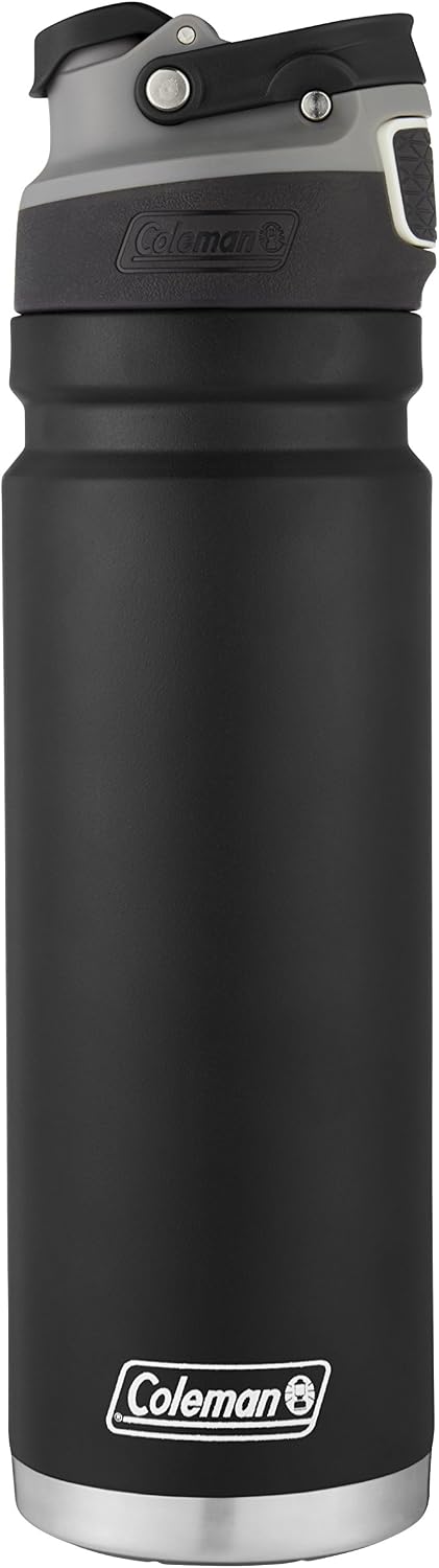 BOTELLA DE AGUA COLEMAN AUTOSEAL FREEFLOW ACERO INOXIDABLE 710 ML NEGRA - 4