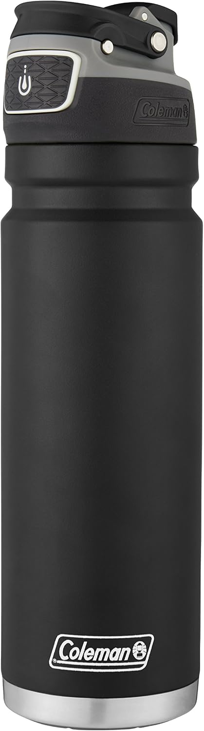 BOTELLA DE AGUA COLEMAN AUTOSEAL FREEFLOW ACERO INOXIDABLE 710 ML NEGRA - 5