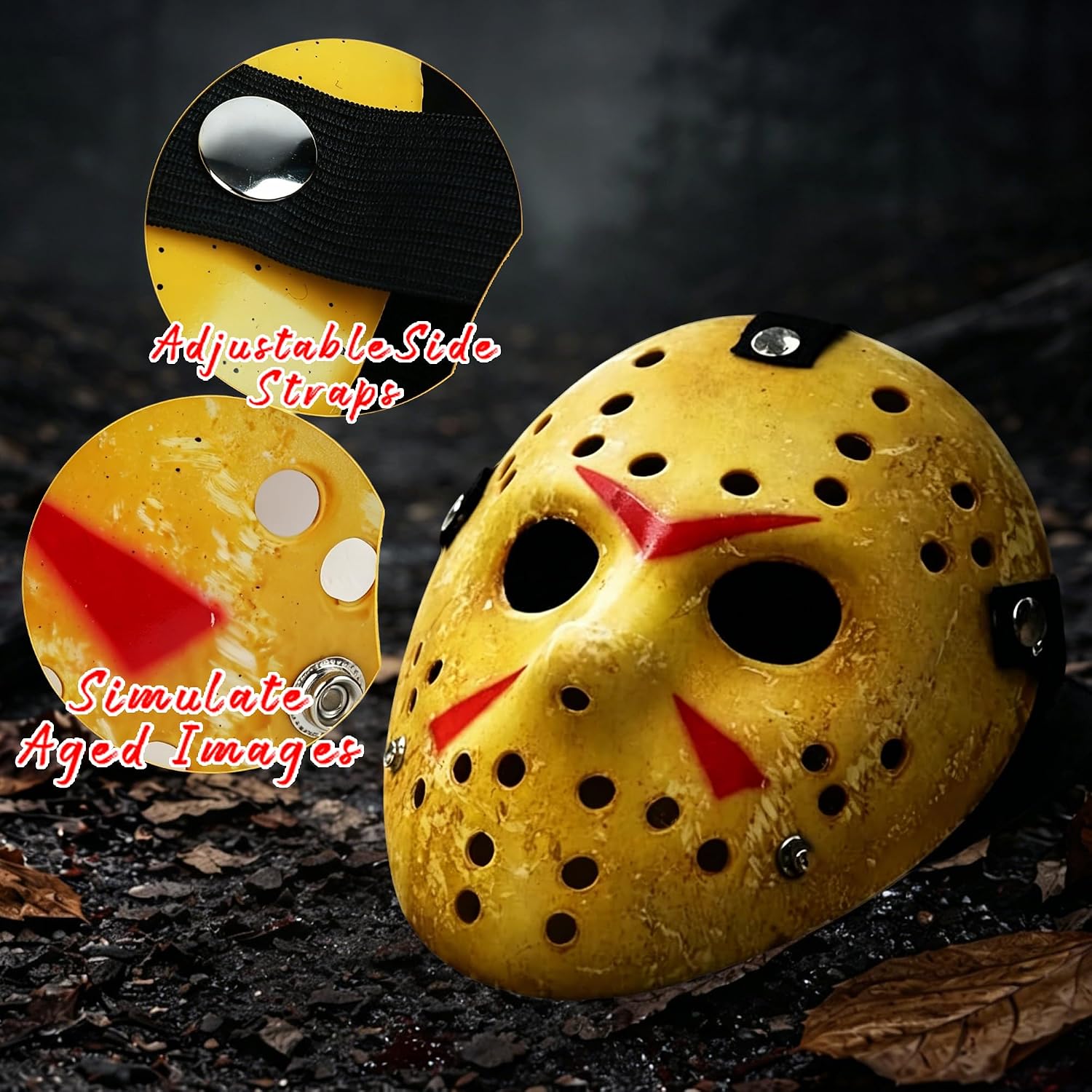 DISFRAZ MÁSCARA DE HOCKEY HALLOWEEN CASA CLAUSI PARA HOMBRE - 3