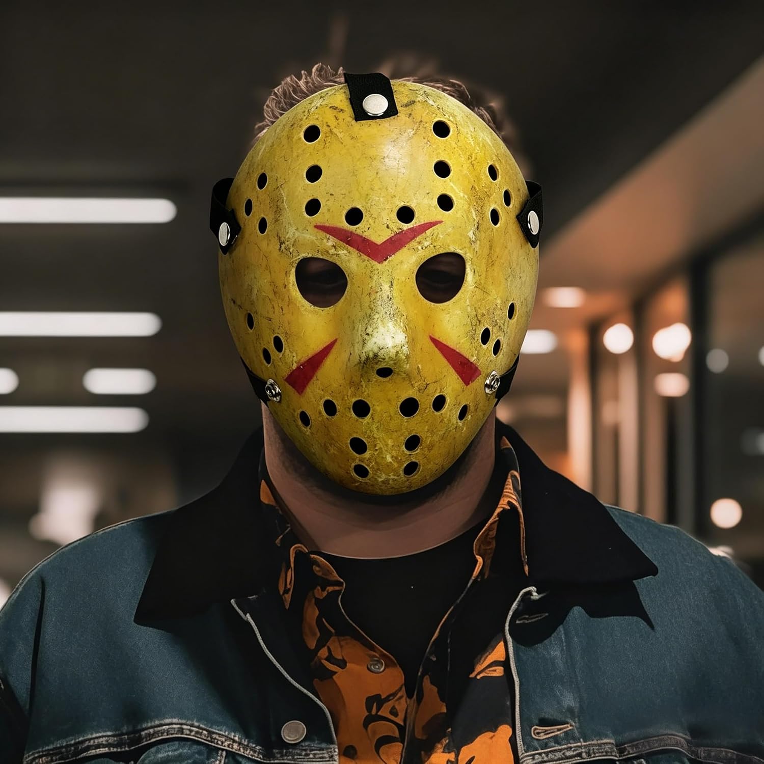 DISFRAZ MÁSCARA DE HOCKEY HALLOWEEN CASA CLAUSI PARA HOMBRE - 5