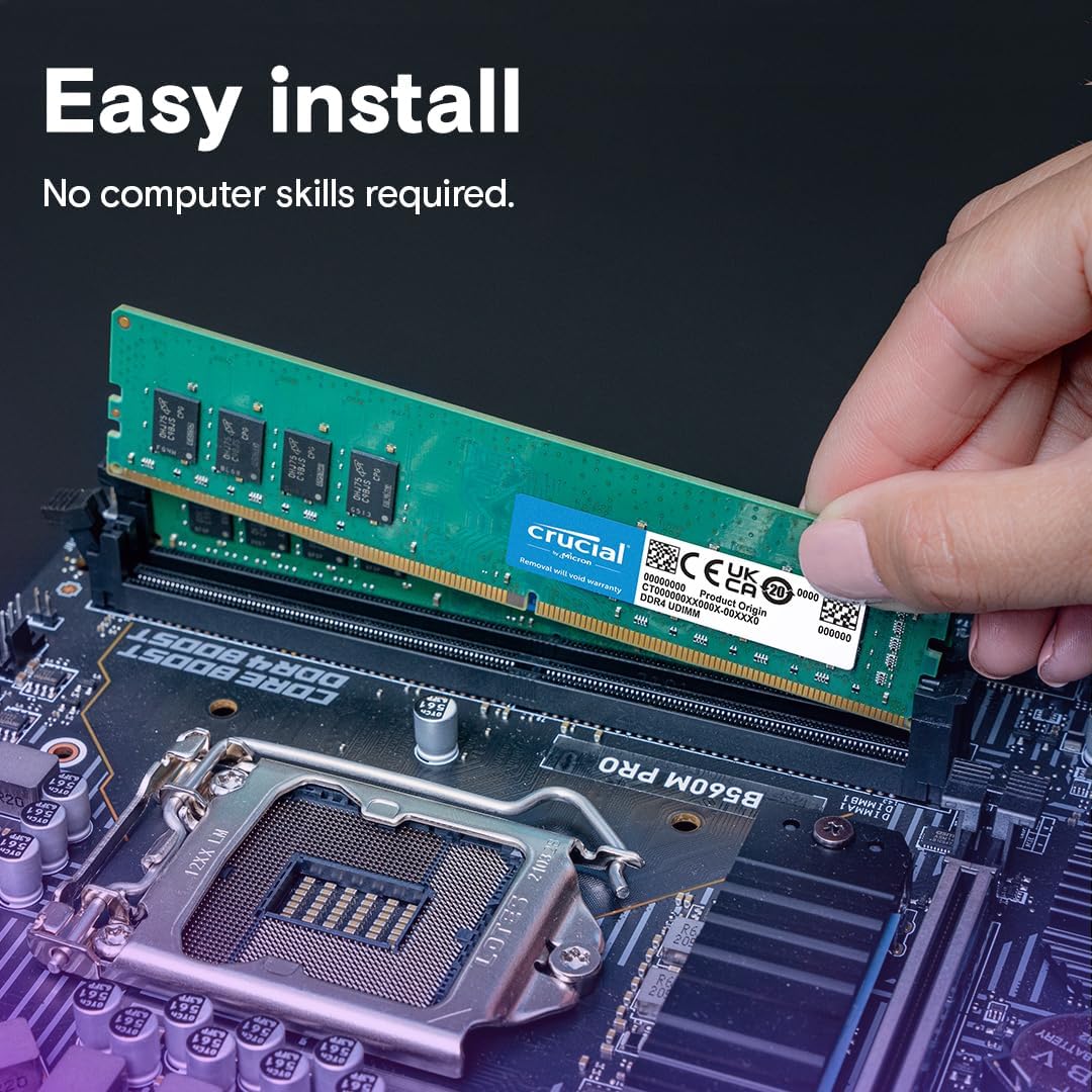 MEMORIA RAM CRUCIAL 32GB DDR4 3200MHZ PC4-25600 UDIMM 288-PIN - 5