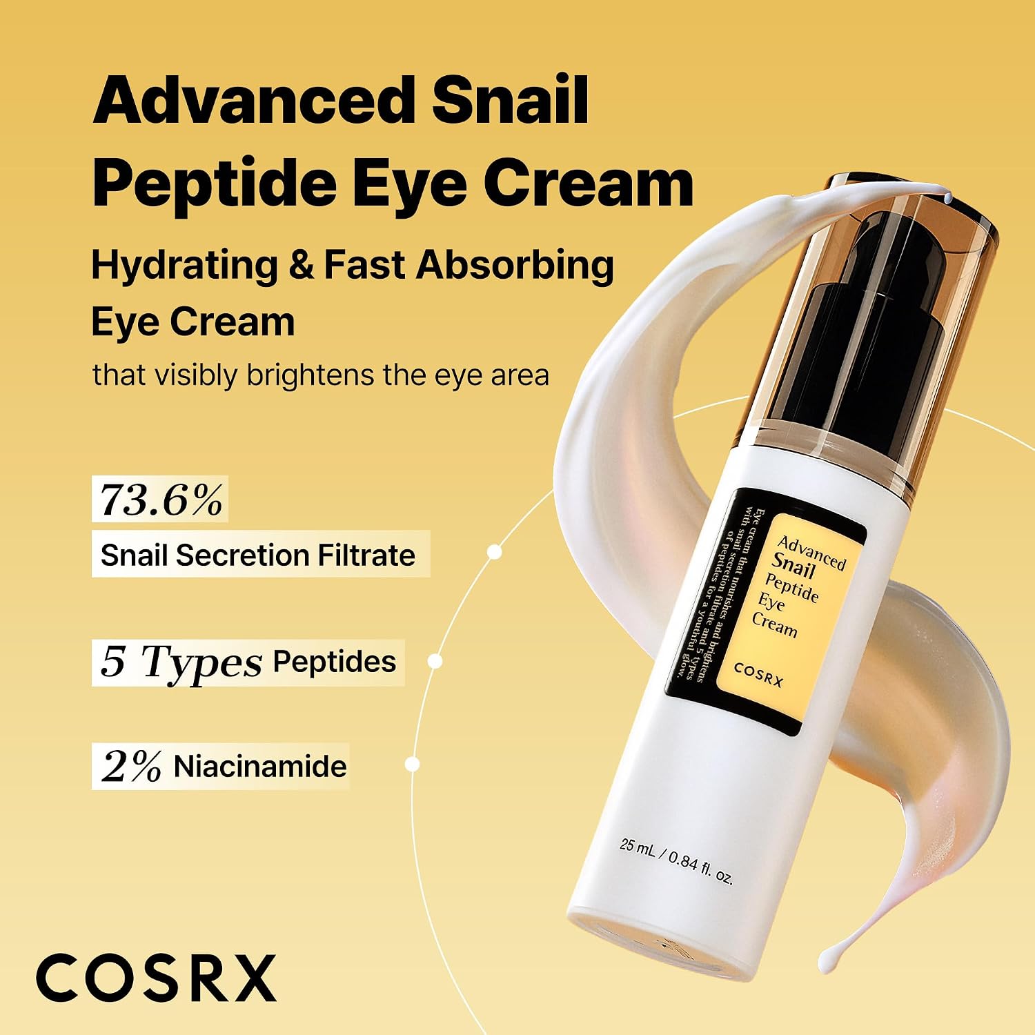 CREMA PARA CONTORNO DE OJOS COSRX SNAIL MUCIN PEPTIDE 25 ML - 2