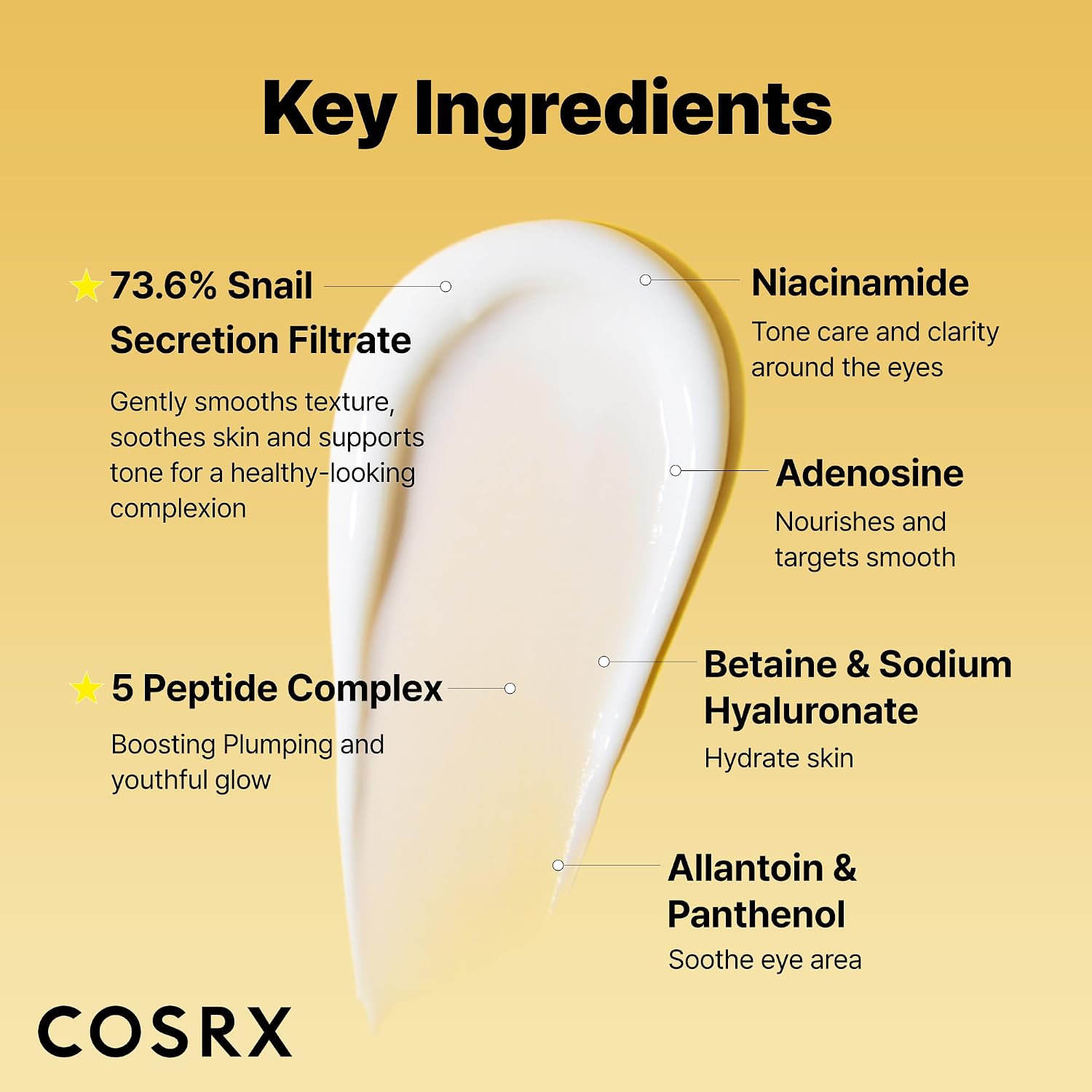 CREMA PARA CONTORNO DE OJOS COSRX SNAIL MUCIN PEPTIDE 25 ML - 3