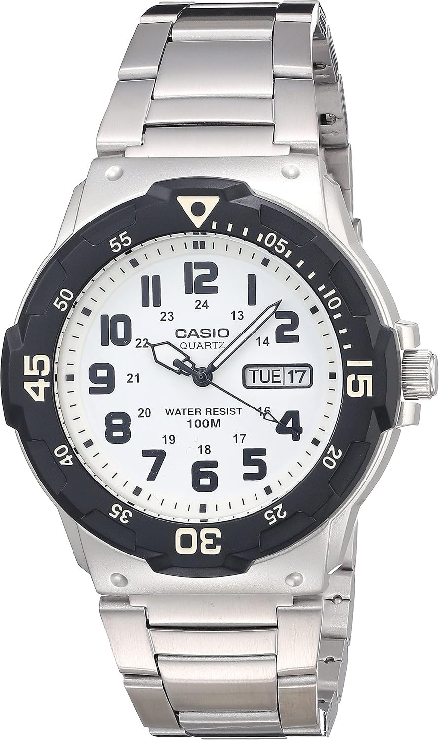 RELOJ DE PULSERA CASIO MRW200H UNISEX ANALÓGICO 100M WR ACERO Y RESINA - 1