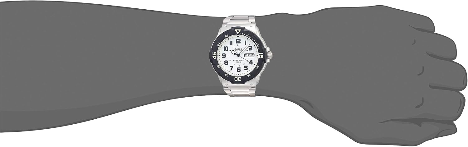RELOJ DE PULSERA CASIO MRW200H UNISEX ANALÓGICO 100M WR ACERO Y RESINA - 2