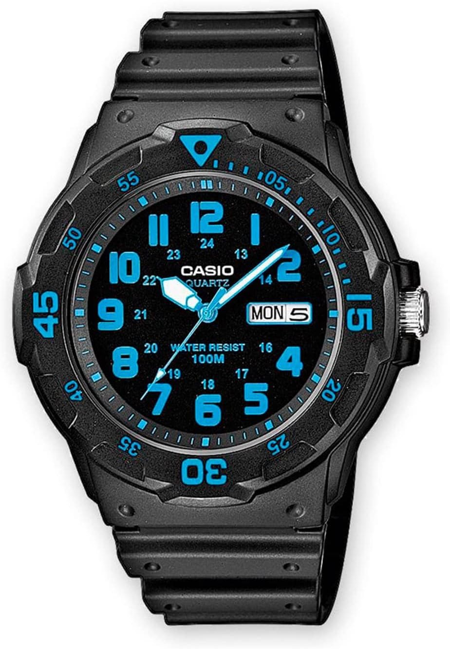 RELOJ DE PULSERA CASIO MRW200H UNISEX ANALÓGICO 100M WR ACERO Y RESINA - 4