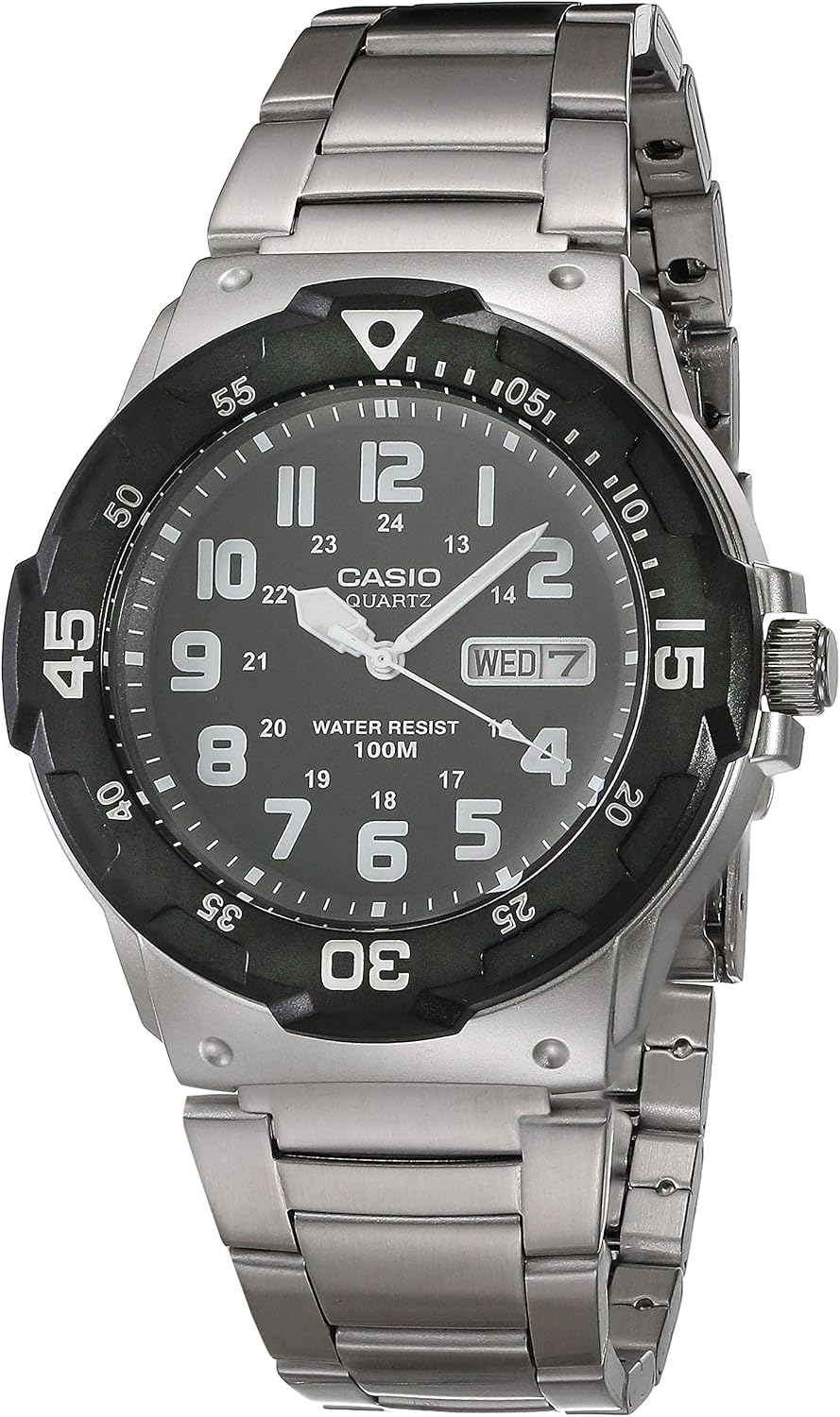 RELOJ DE PULSERA CASIO MRW200H UNISEX ANALÓGICO 100M WR ACERO Y RESINA - 5