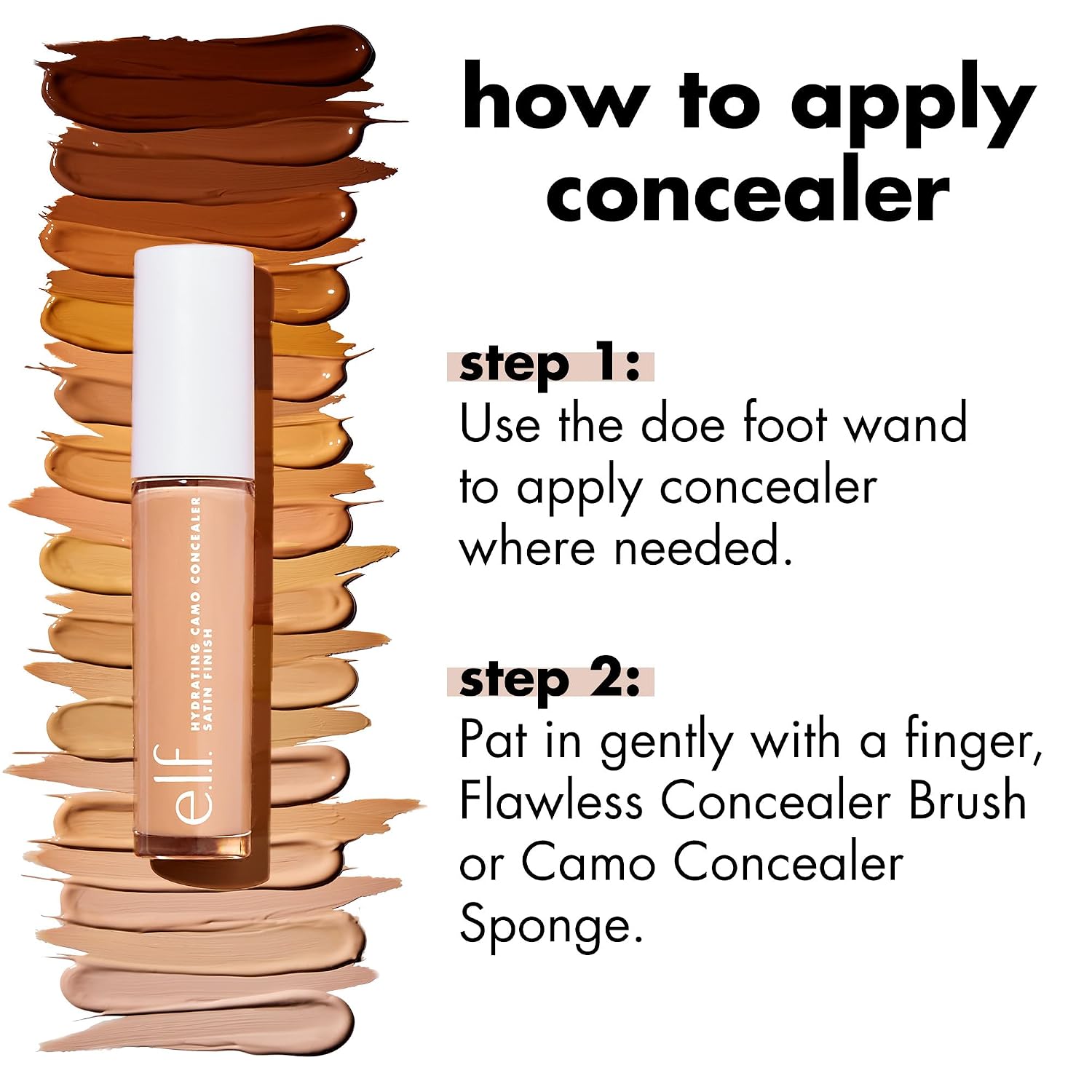 BASE DE MAQUILLAJE E.L.F. HYDRATING CAMO CONCEALER FULL COVERAGE FAIR WARM - 5