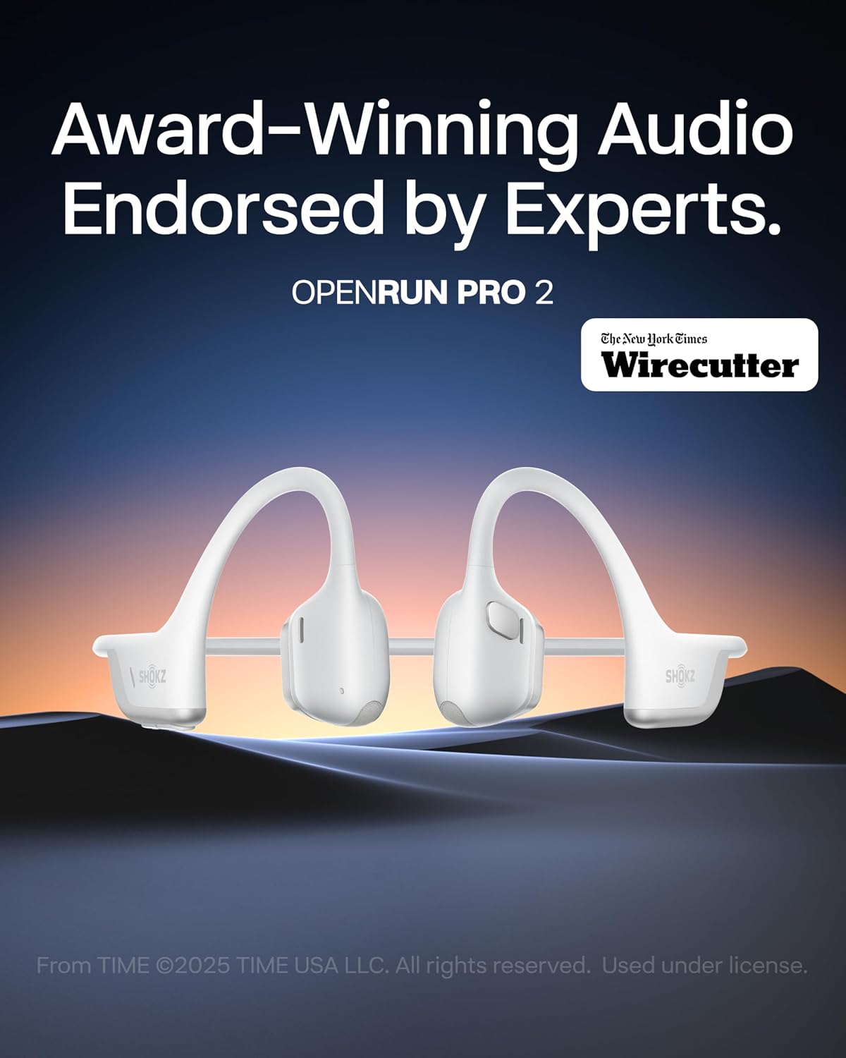 AUDÍFONOS SHOKZ OPENRUN PRO 2 BLUETOOTH SPORT CONDUCCIÓN ÓSEA PLATA - 2