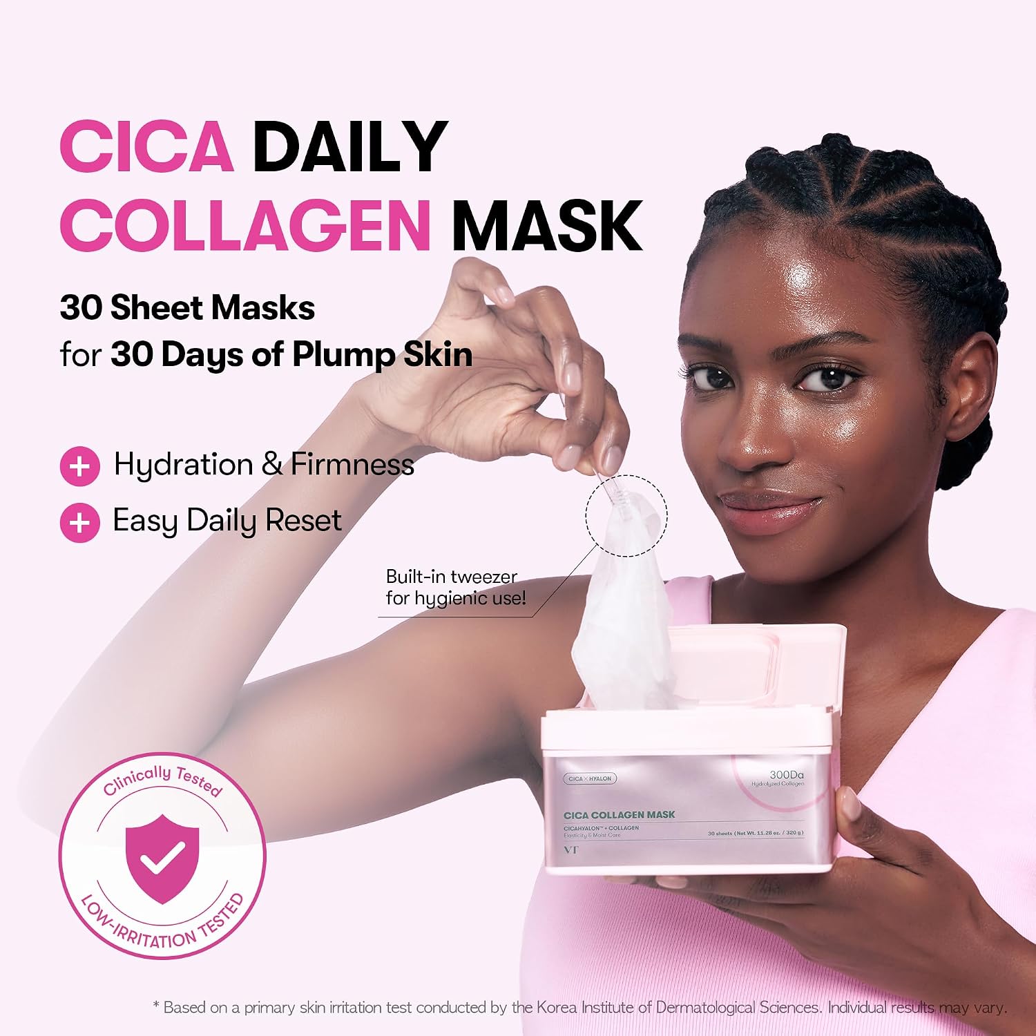 MASCARILLA FACIAL VT COSMETICS CICA COLLAGEN 30 UNIDADES - 2
