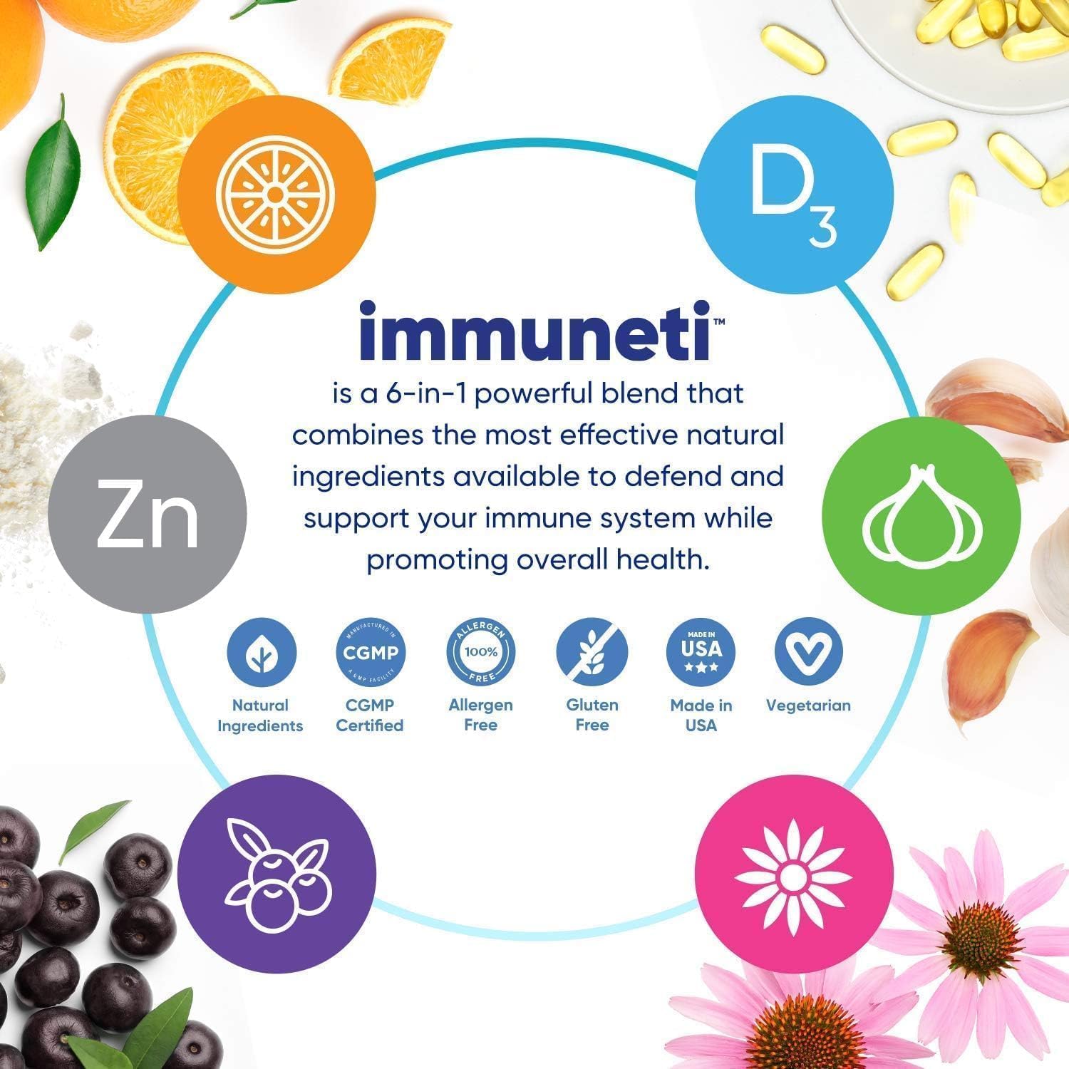 SUPLEMENTO INMUNOLÓGICO IMMUNETI ADVANCED IMMUNE SUPPORT 6 EN 1 - 3
