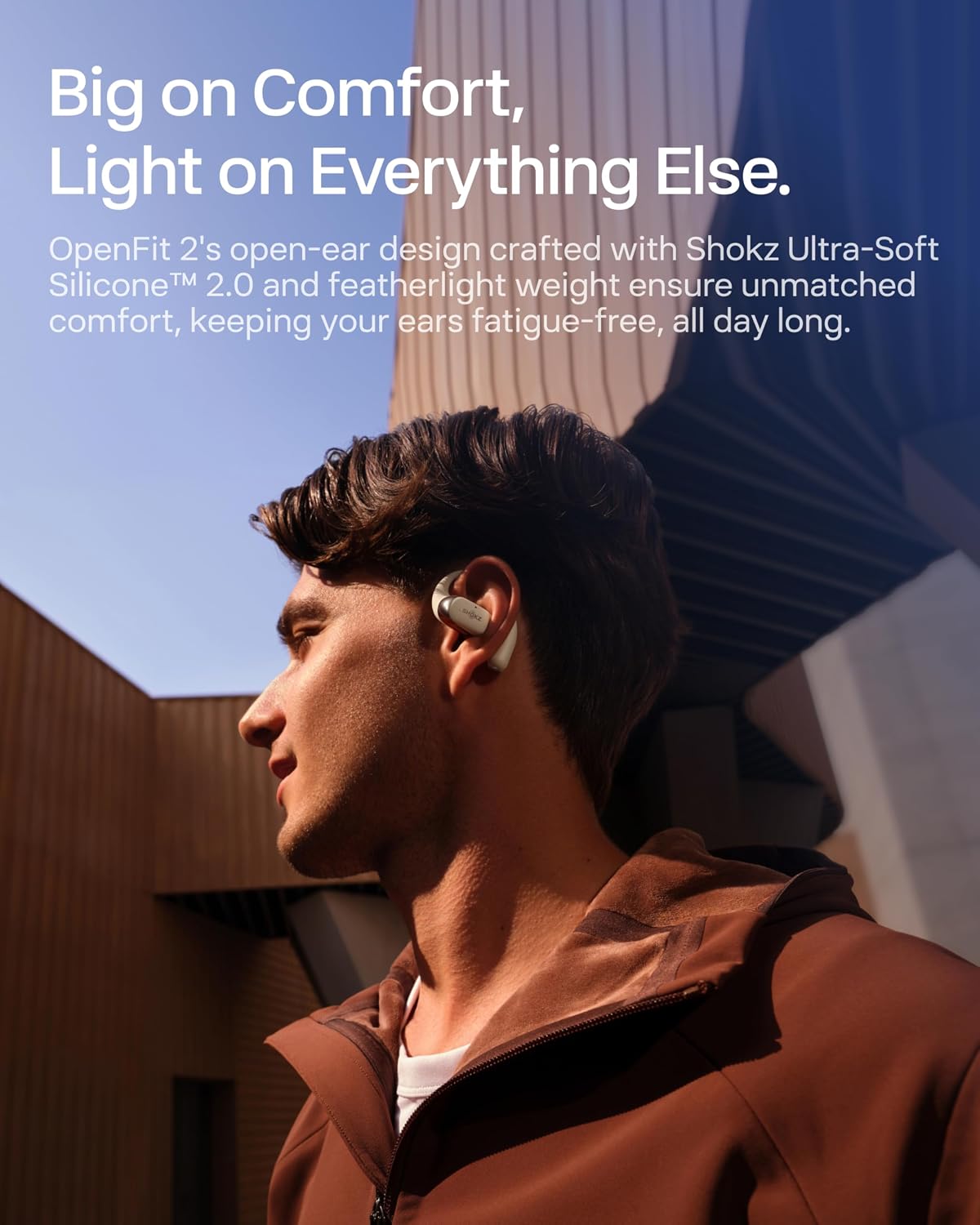 AUDÍFONOS SHOKZ OPENFIT 2 BLUETOOTH OPEN-EAR BLANCO 48H - 5