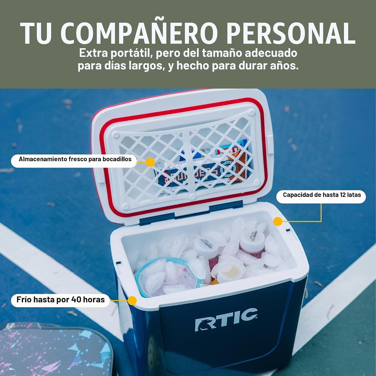 COOLER RTIC ROAD TRIP 8 QT PERSONAL COMPACTO - 3