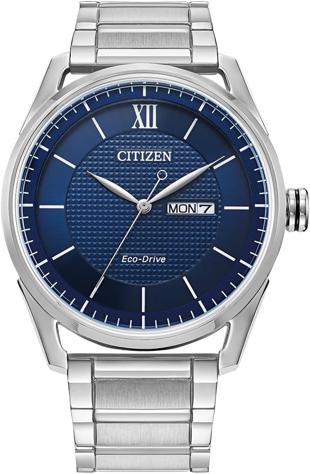 RELOJ DE PULSERA CITIZEN CLASSIC ECO-DRIVE AW0081-54L AZUL CON DÍA Y FECHA - 1