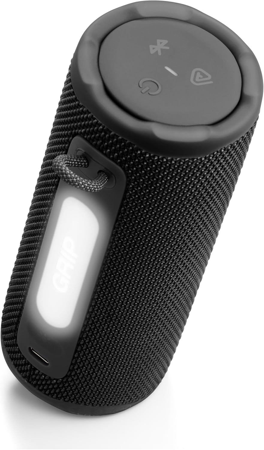 PARLANTE PORTÁTIL JBL GRIP BLUETOOTH IMPERMEABLE CON LUZ AMBIENTAL NEGRO - 2