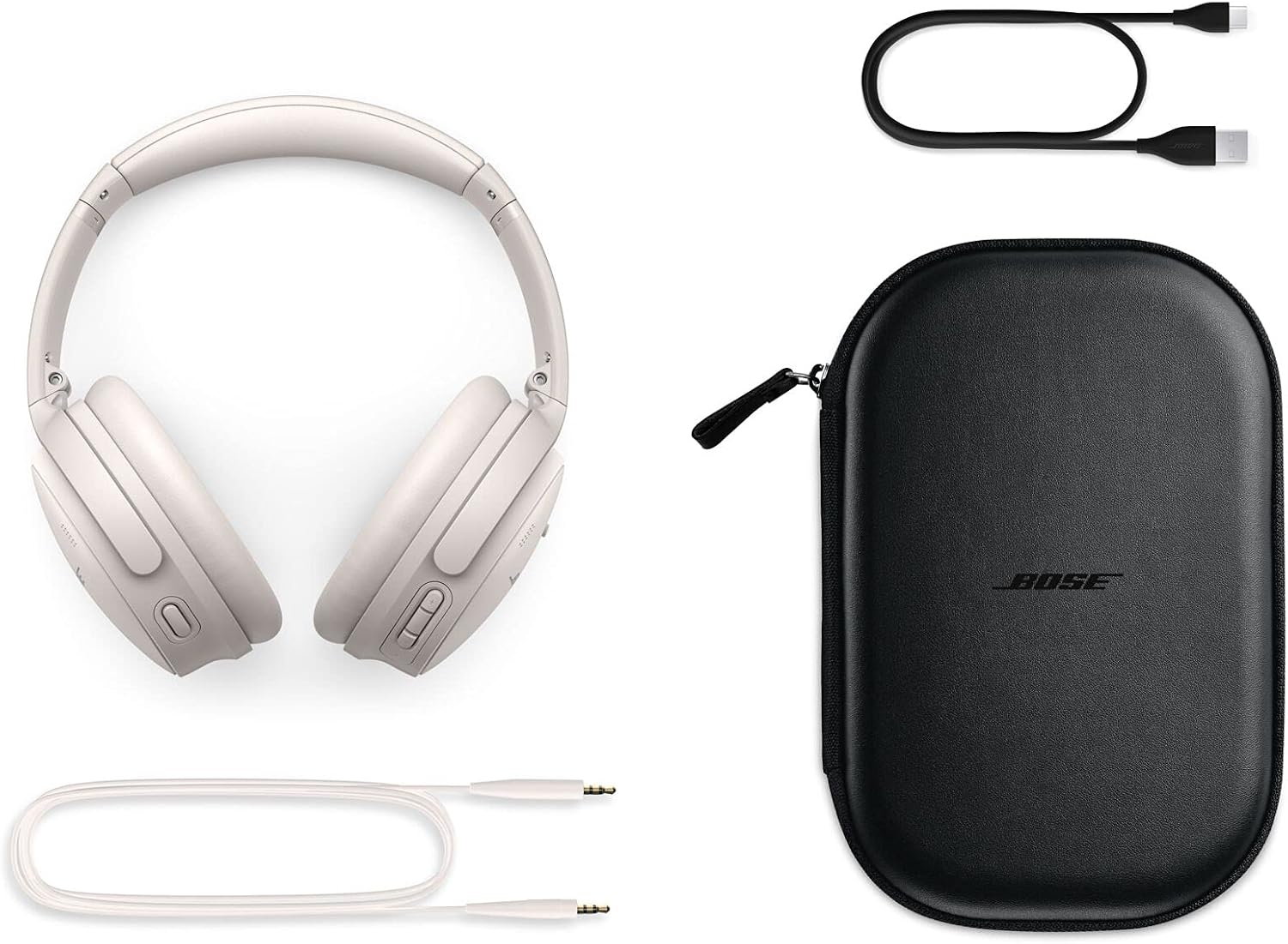 AUDÍFONOS BOSE QUIETCOMFORT 45 BLUETOOTH CANCELACIÓN DE RUIDO BLANCO HUMO - 4