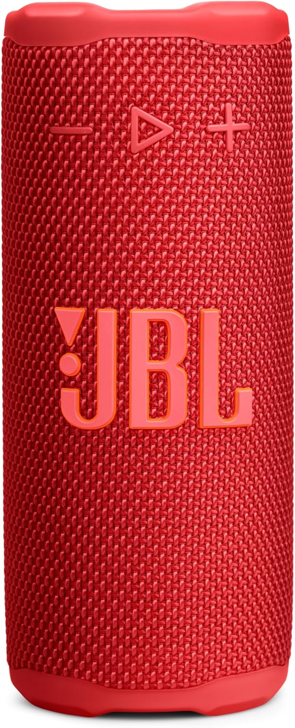 PARLANTE PORTÁTIL JBL GRIP BLUETOOTH IMPERMEABLE LUZ AMBIENTAL ROJO - 1