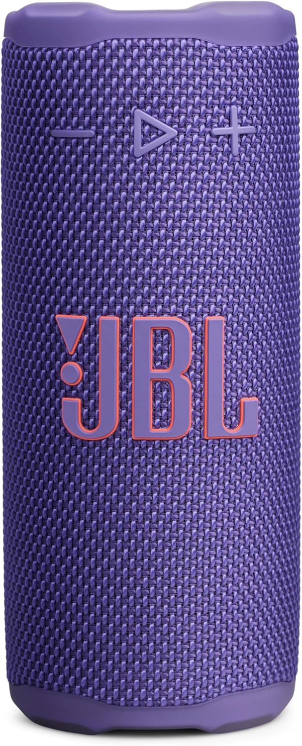 PARLANTE PORTÁTIL JBL GRIP BLUETOOTH IMPERMEABLE LUZ AMBIENTAL MORADO - 1