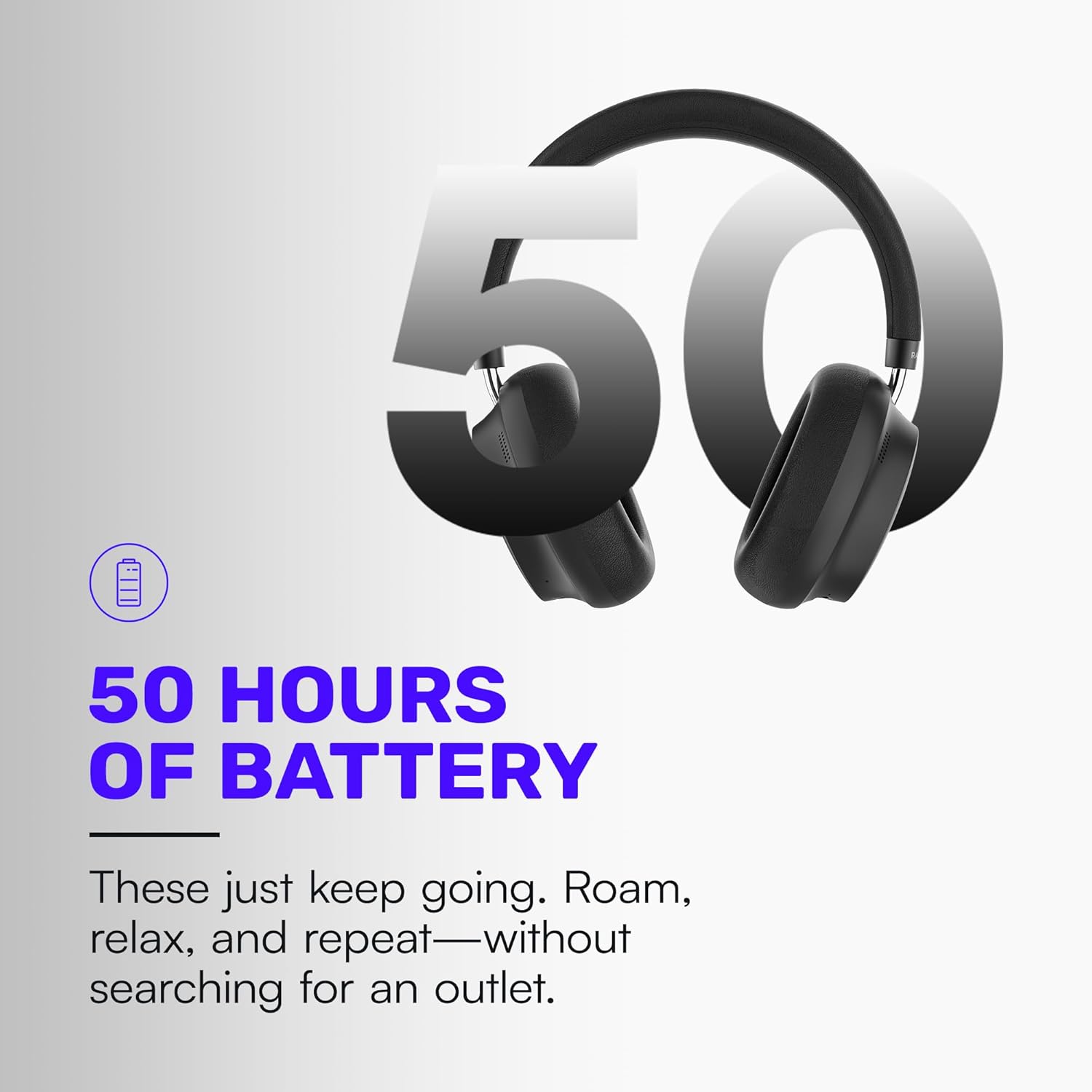 AUDÍFONOS BLUETOOTH RAYCON THE ESSENTIAL CON 3 MODOS ANC MORADO - 4