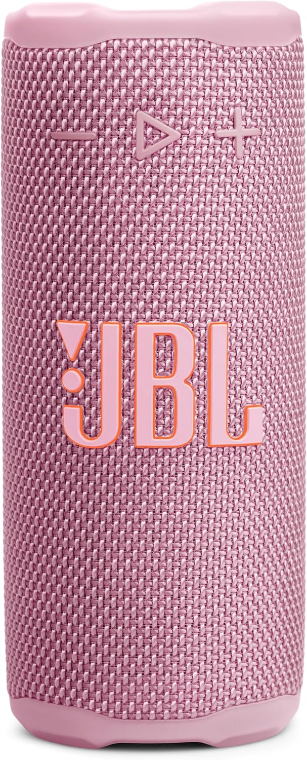 PARLANTE PORTÁTIL JBL GRIP BLUETOOTH IMPERMEABLE LUZ AMBIENTAL ROSA - 1