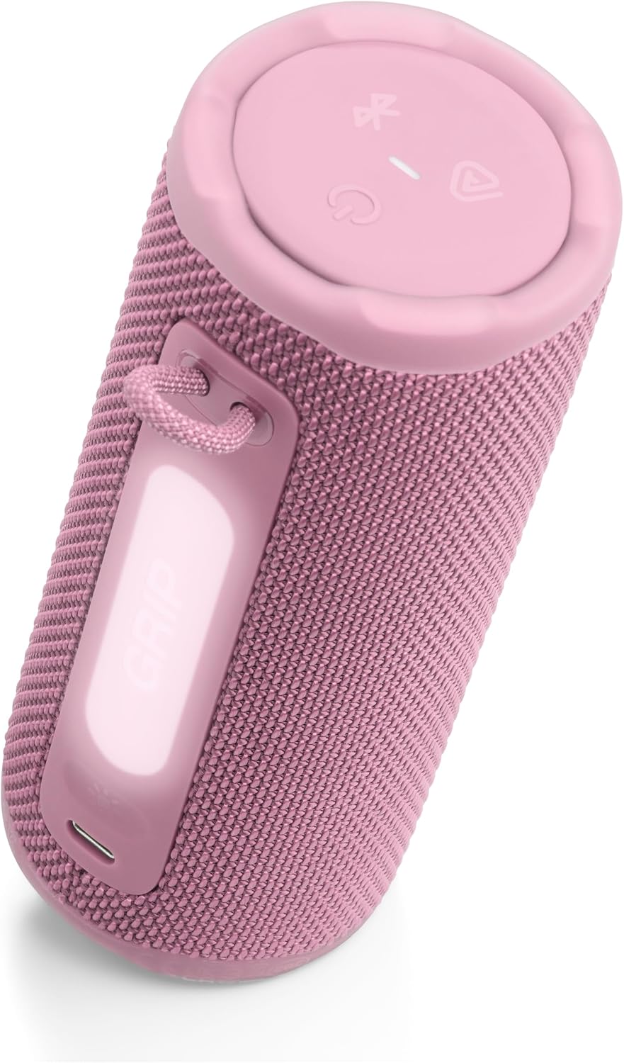 PARLANTE PORTÁTIL JBL GRIP BLUETOOTH IMPERMEABLE LUZ AMBIENTAL ROSA - 2