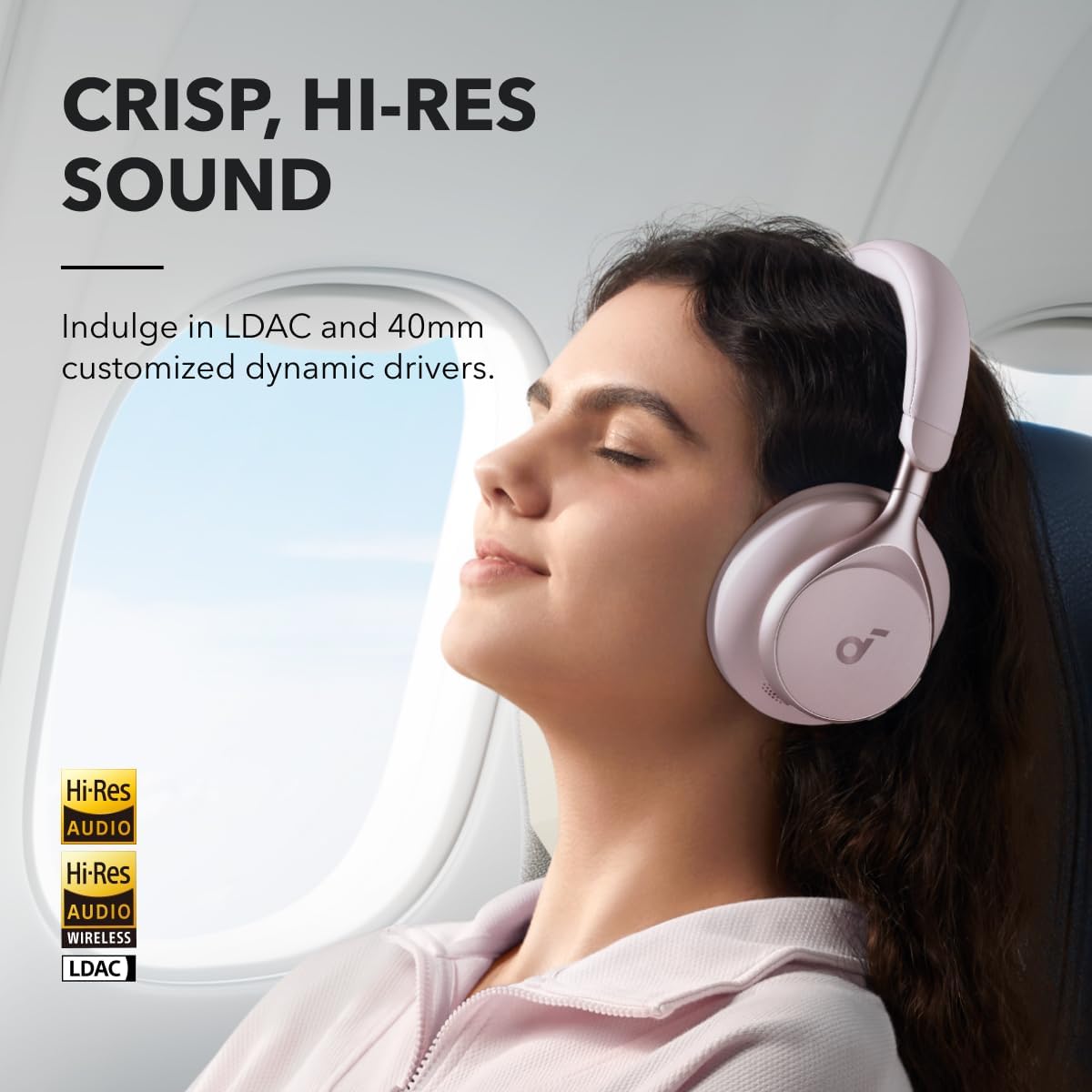 AUDÍFONOS OVER-EAR SOUNDCORE ANKER SPACE ONE ANC CON REDUCCIÓN DE VOZ - 4