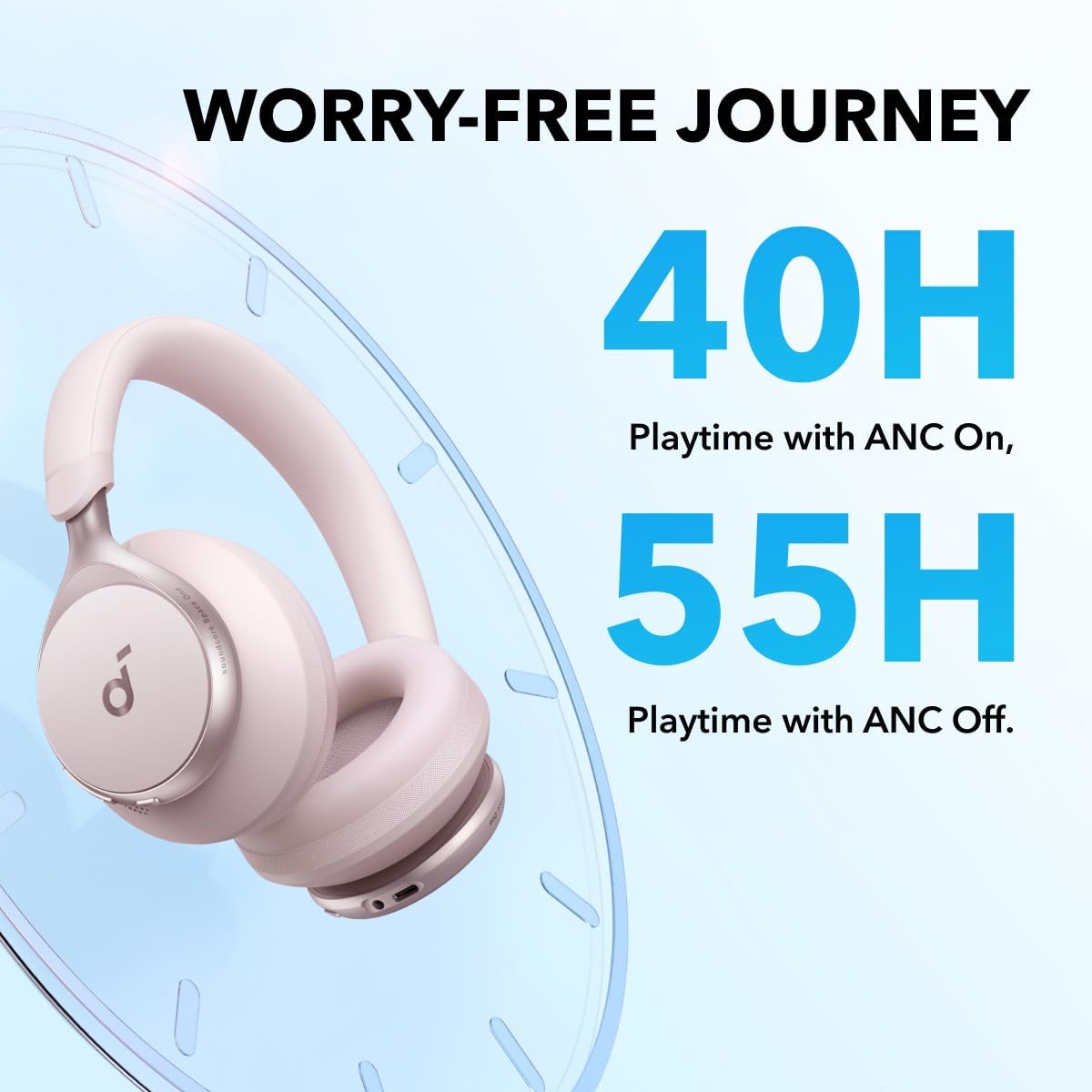 AUDÍFONOS OVER-EAR SOUNDCORE ANKER SPACE ONE ANC CON REDUCCIÓN DE VOZ - 5